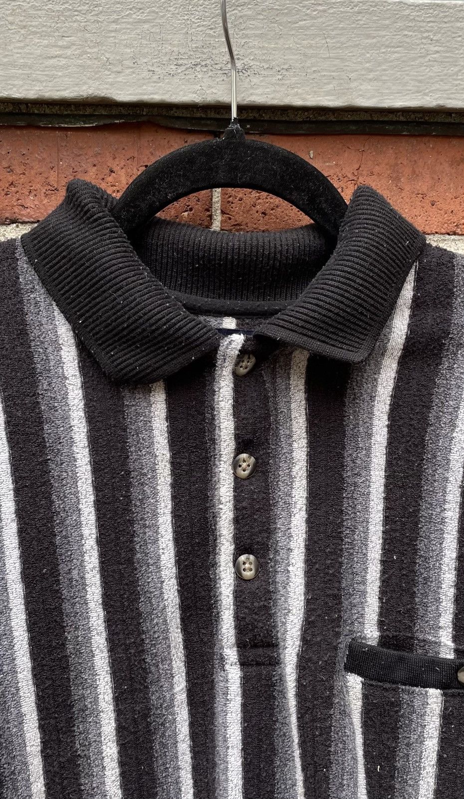 Vintage Vintage 90s Safe Harbor Sportswear 1/4 Striped Pullover Size US L / EU 52-54 / 3 - 4 Thumbnail