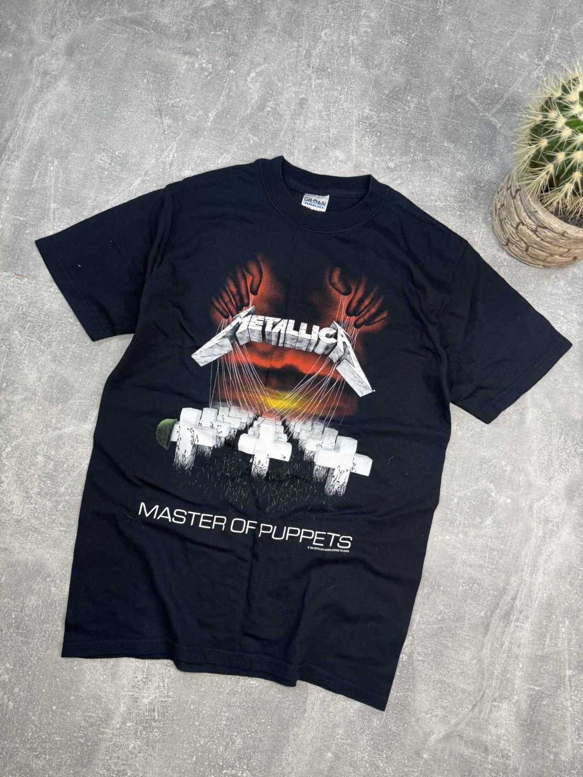 Metallica Vintage 1994 Metallica Big Logo Master Of Puppets Rare Tee Size US M / EU 48-50 / 2 - 3 Thumbnail