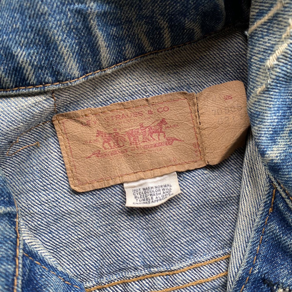 Levi's Distressed Vintage LEVI'S Denim Trucker Jacket Size US S / EU 44-46 / 1 - 12 Thumbnail