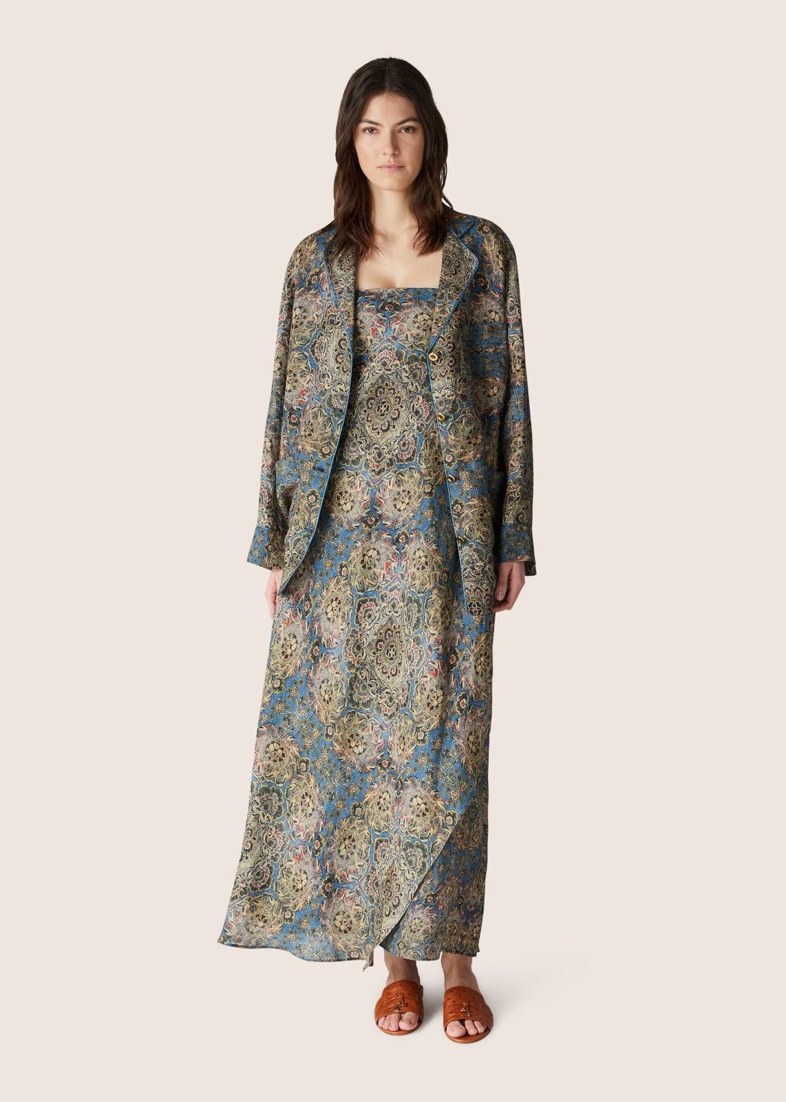 Loro Piana o1srvl11e1224 Gabi Strapless Long Dress in Multicolor Size L / US 10 / IT 46 - 5 Thumbnail