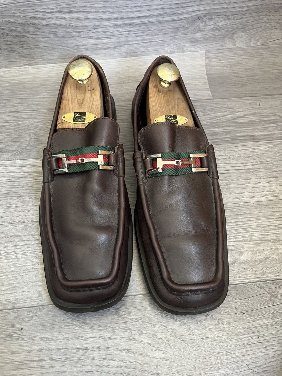 Gucci Gucci horsebit tomford era brown square toe loafers sz 11D Size US 11.5 / EU 44-45 - 2 Thumbnail