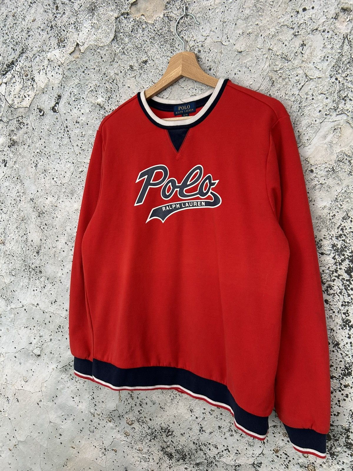 Polo Ralph Lauren Polo Ralph Lauren Red Sweatshirt Crewneck Streetwear Size US M / EU 48-50 / 2 - 2 Thumbnail