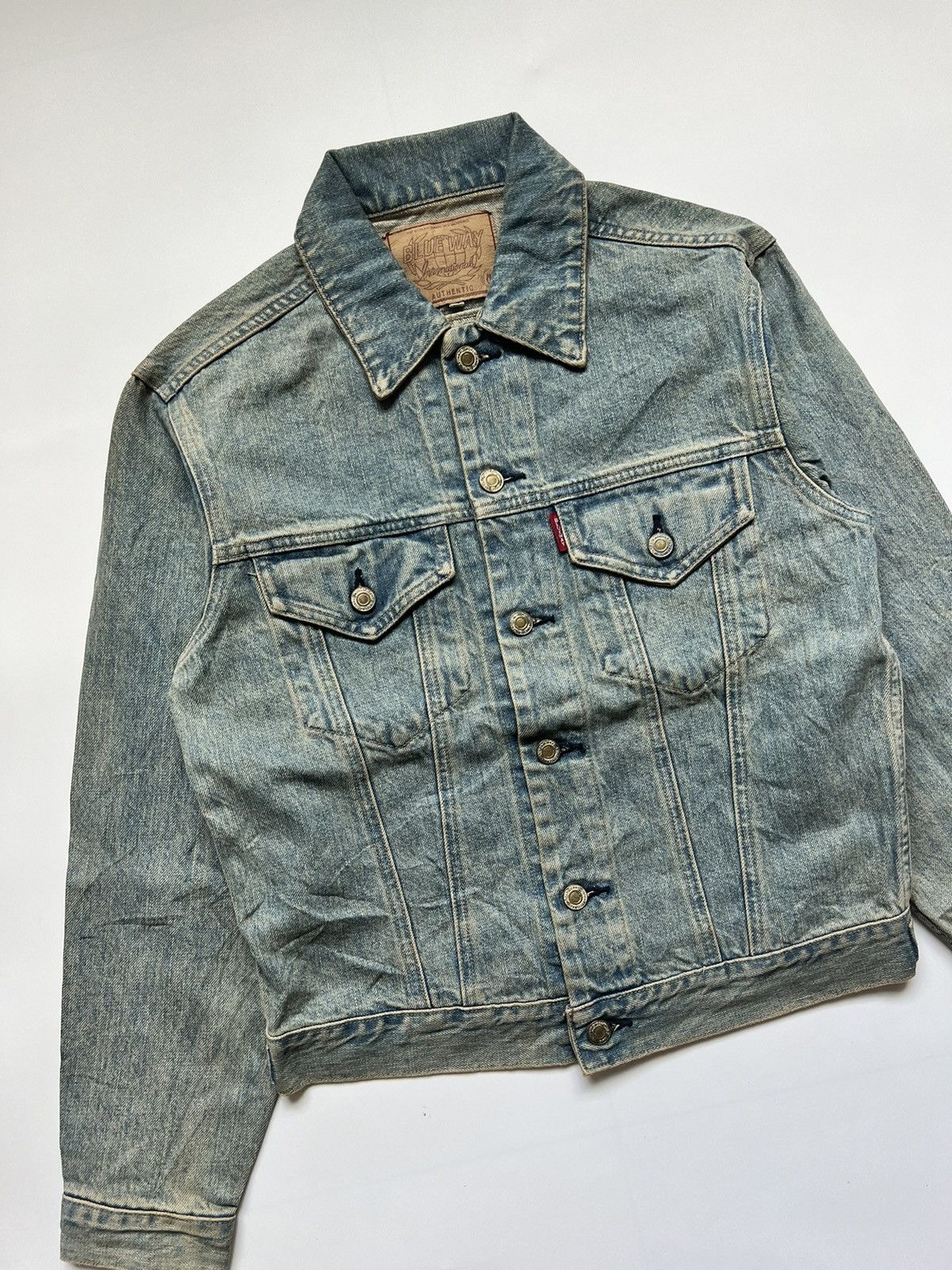 Japanese Brand Blue Way Type 3 Japanese Brand Trucker Denim Jacket Size US M / EU 48-50 / 2 - 6 Thumbnail