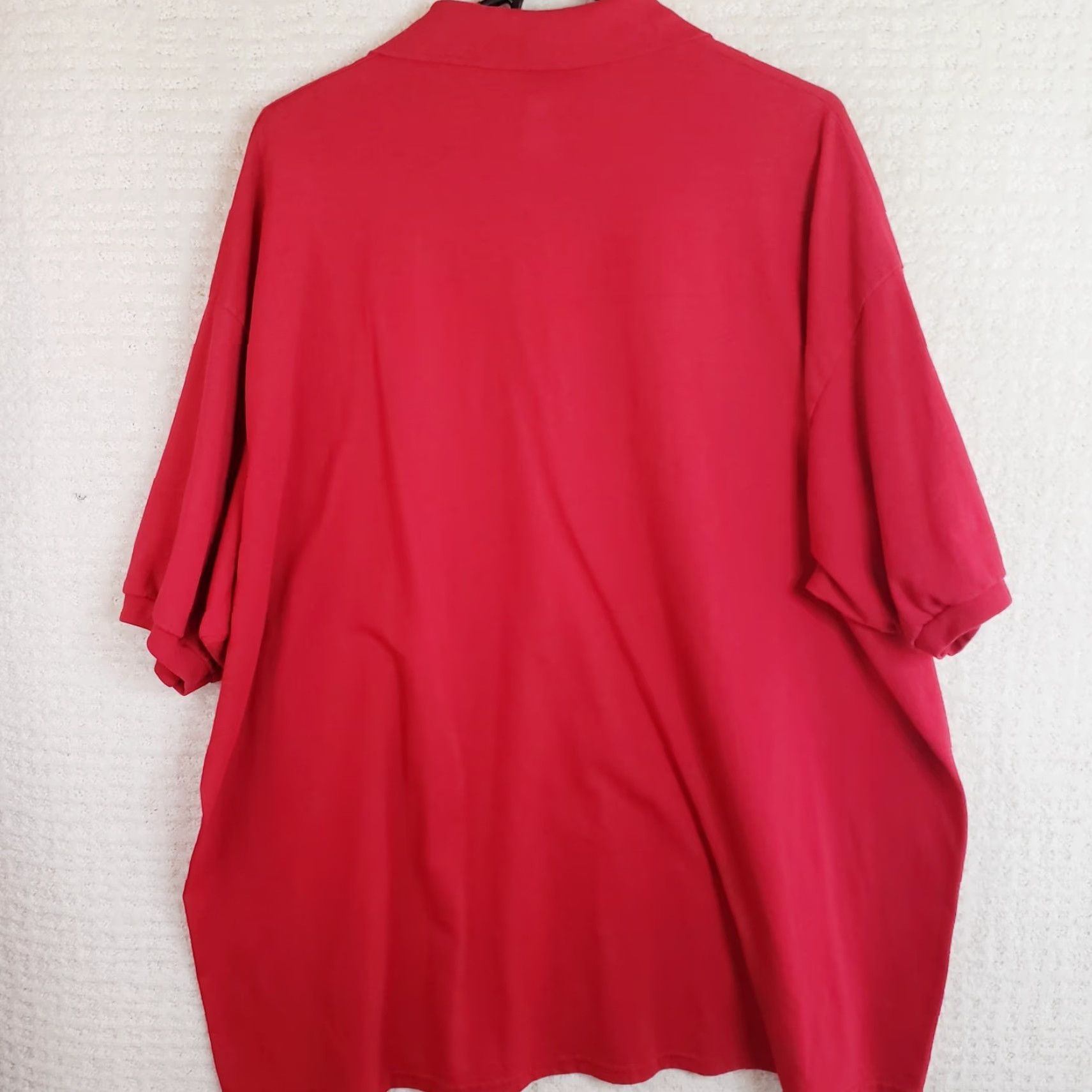 Hanes VINTAGE US Marines? ON Fridays We Wear Red Polo Shirt USMC 3XL Red Polo Embroidered USMC Men Big & Tall Polo Shirt Size US XXL / EU 58 / 5 - 6 Thumbnail