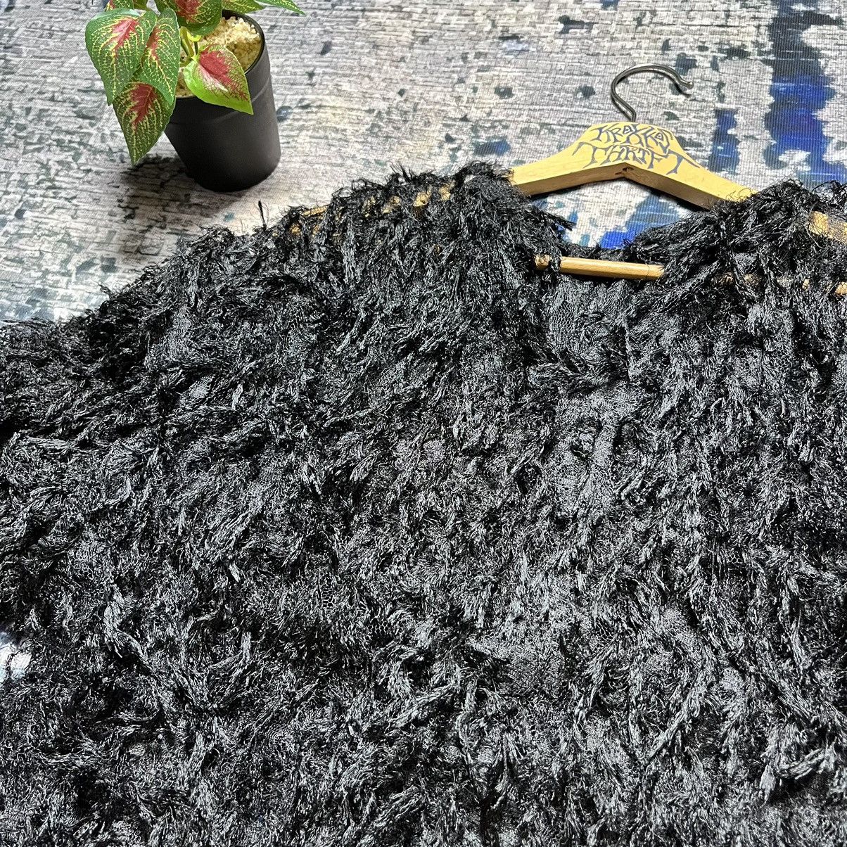 Designer × If Six Was Nine × Japanese Brand STEALS Clane Fluffy Faux Fur Crop Sexy Jacket Size L / US 10 / IT 46 - 3 Thumbnail