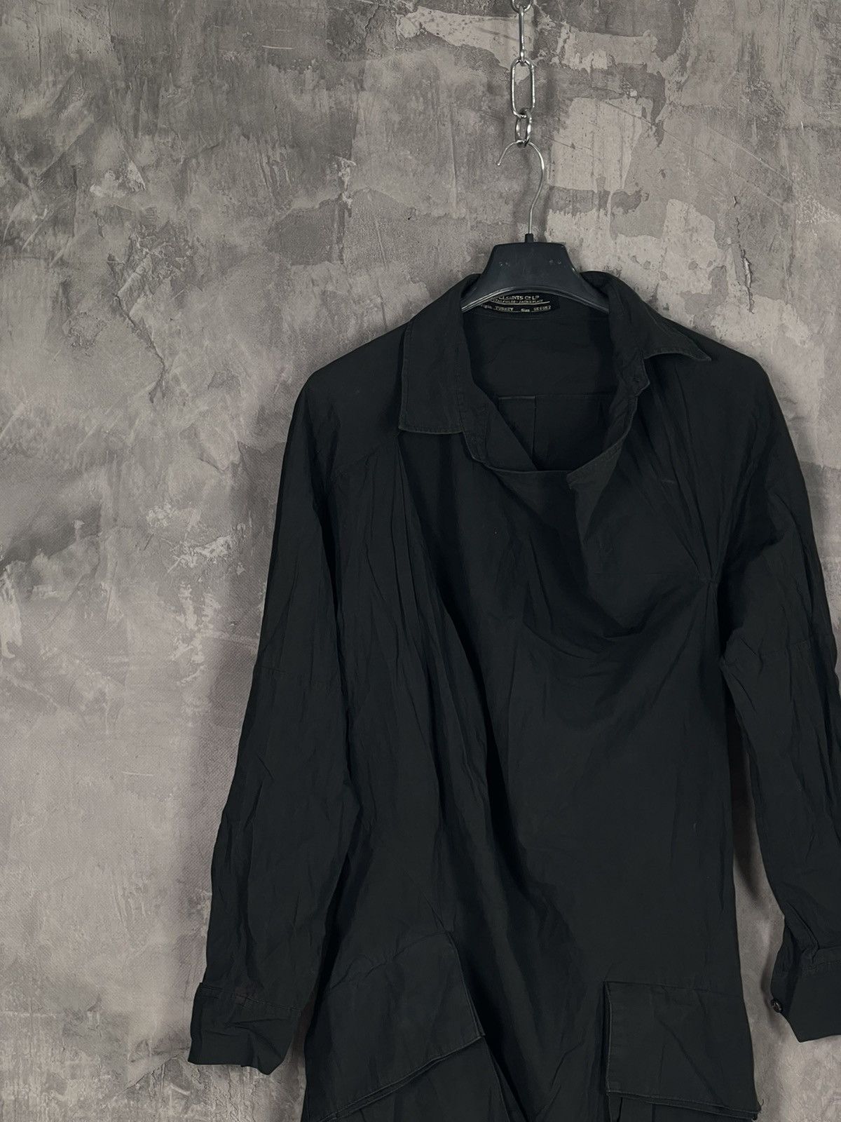 Allsaints × Vintage Black Opium Gothic Style Y2K Cargo Long Sleeve Shirt Size XS / US 0-2 / IT 36-38 - 3 Thumbnail