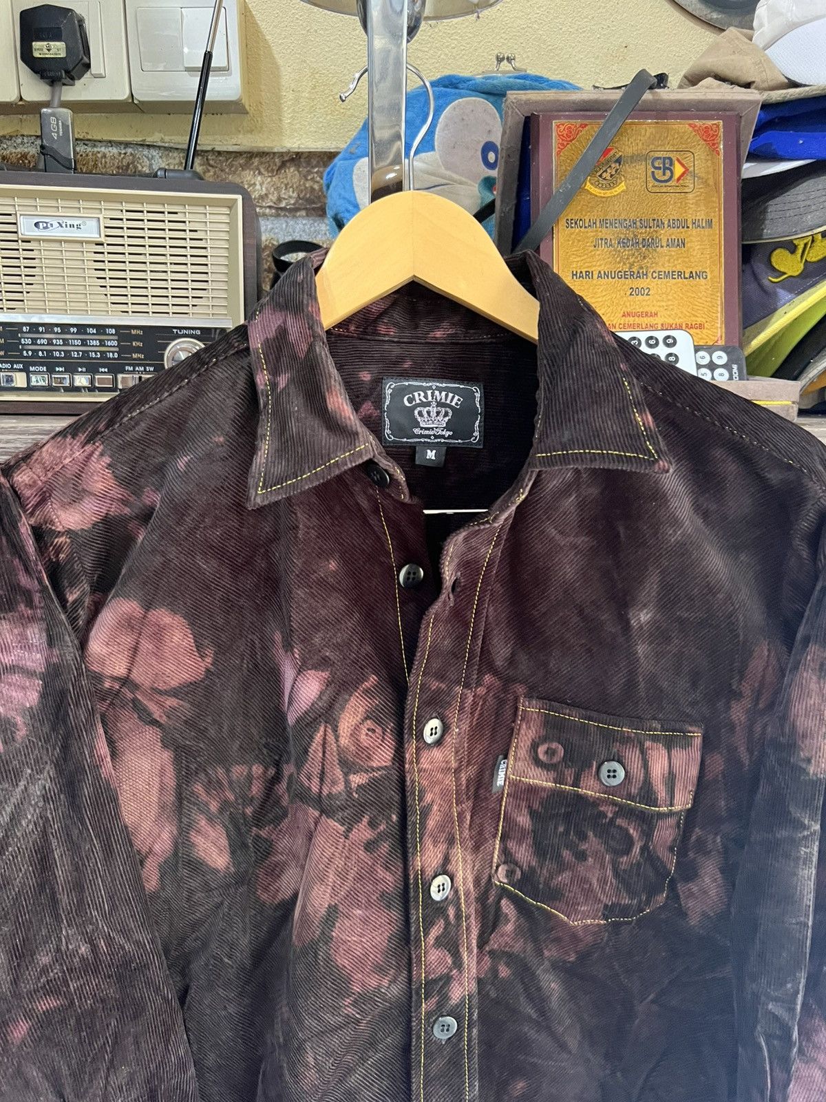 Other 🔥Rare Crimie Tokyo Color Bleach Corduroy Shirts Size US M / EU 48-50 / 2 - 4 Thumbnail
