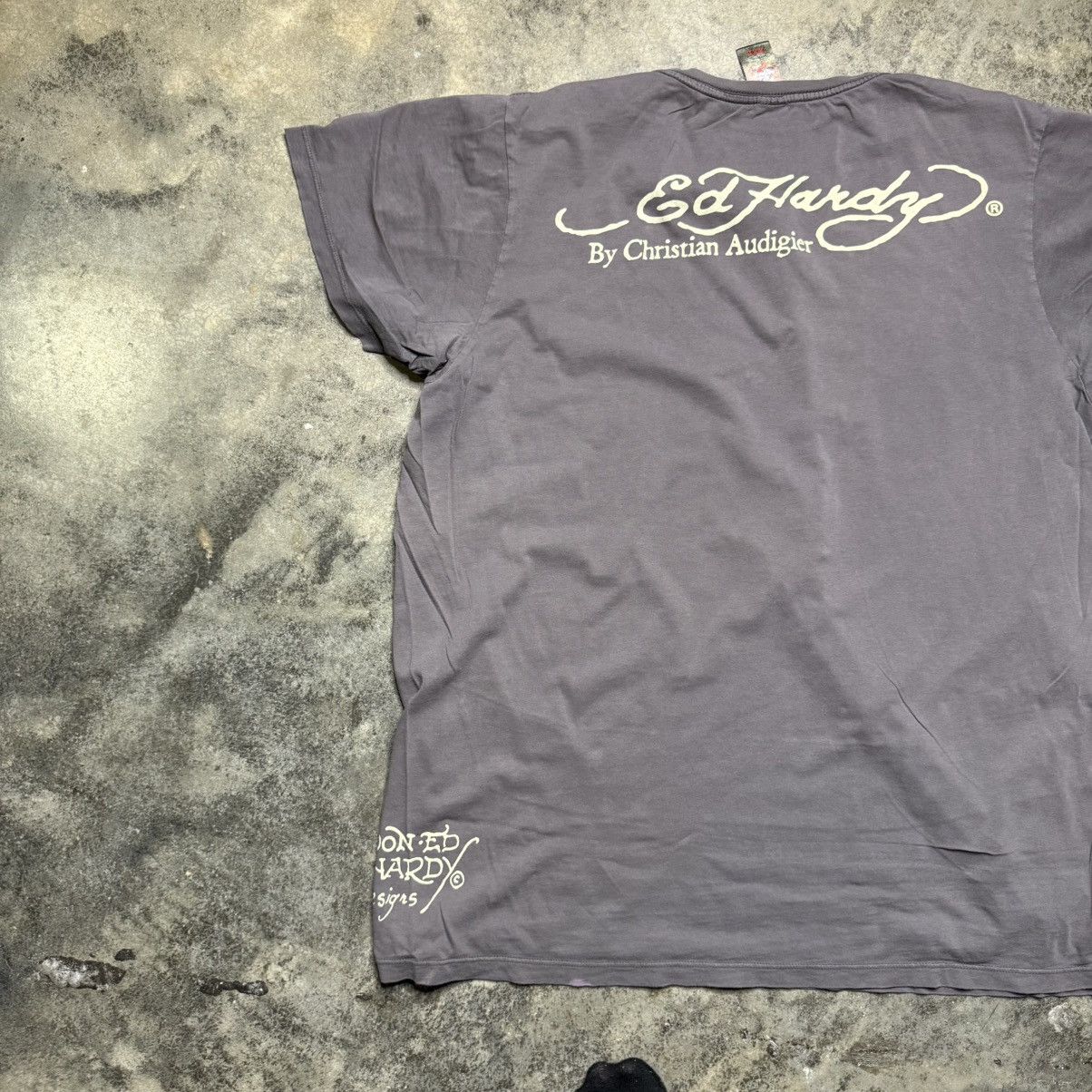 Ed Hardy vintage y2k edhardy baggy skull sword tshirt Size US XXL / EU 58 / 5 - 6 Thumbnail
