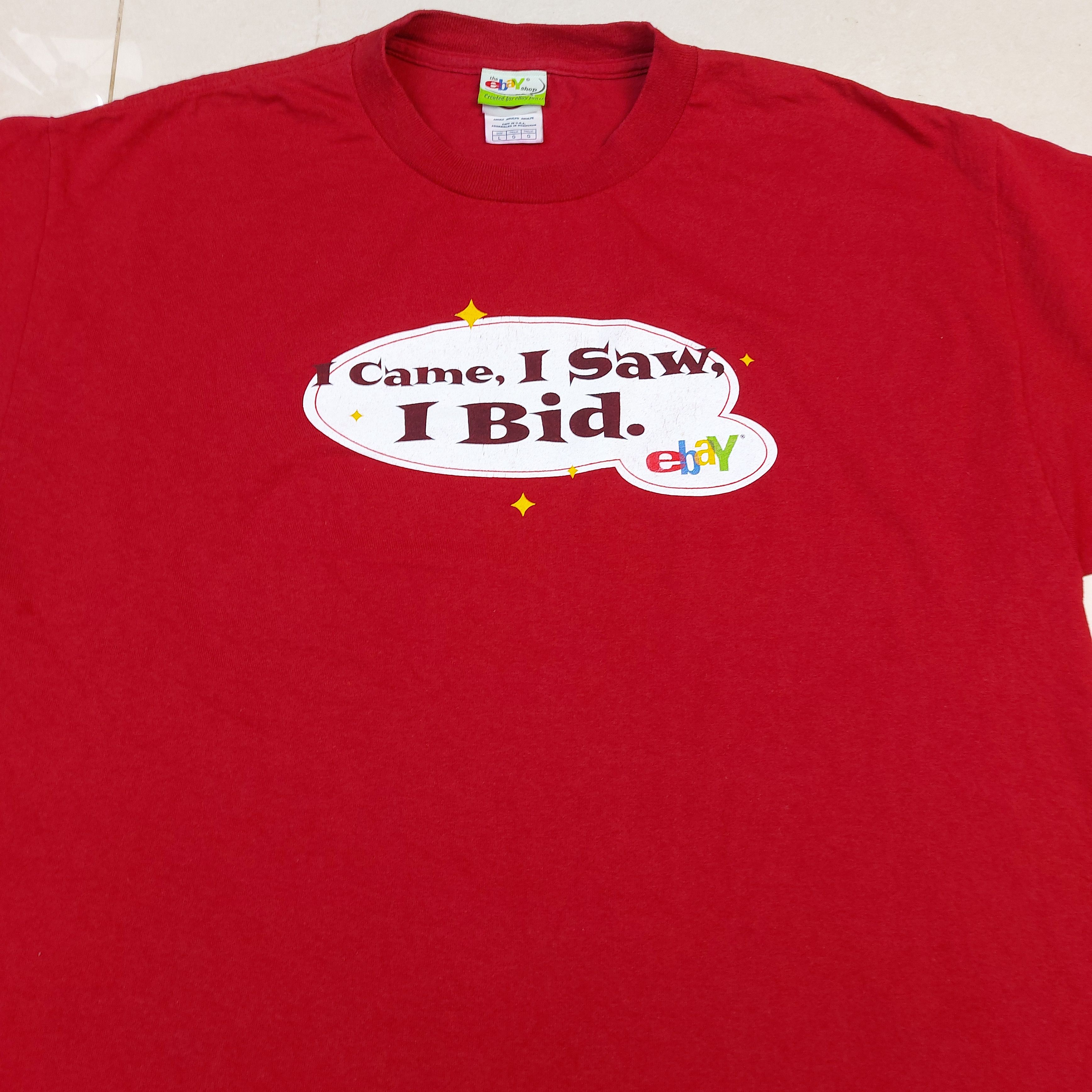 eBay Vintage Y2K eBay Shop I Came I Saw I Bid Official TEE Size US L / EU 52-54 / 3 - 6 Thumbnail