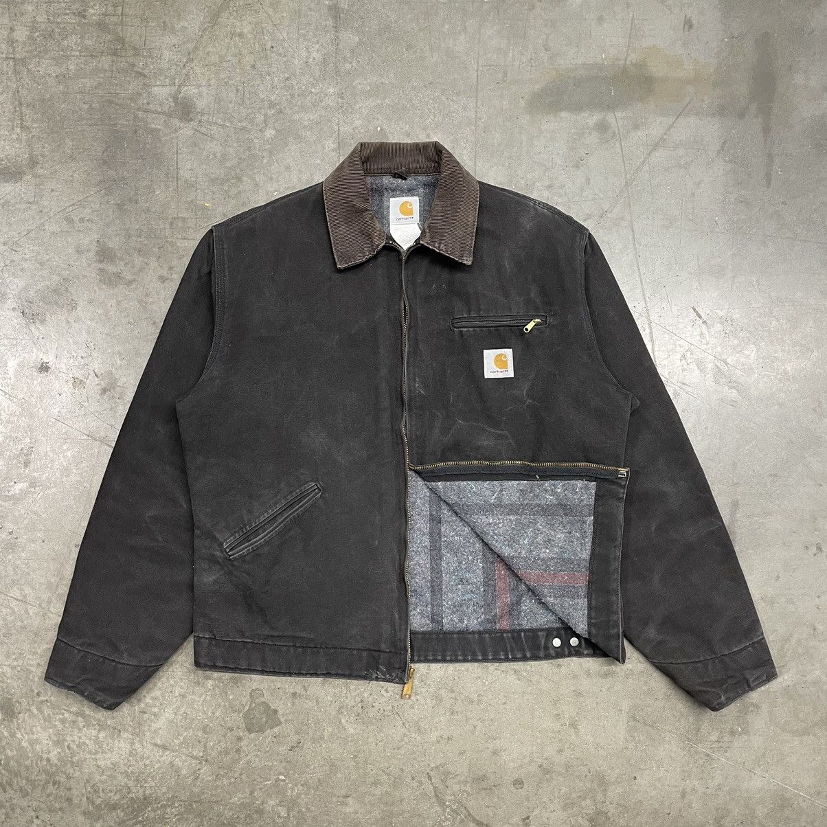 image of Carhartt Detroit Jacket Faded Black, Men's (Size XL)