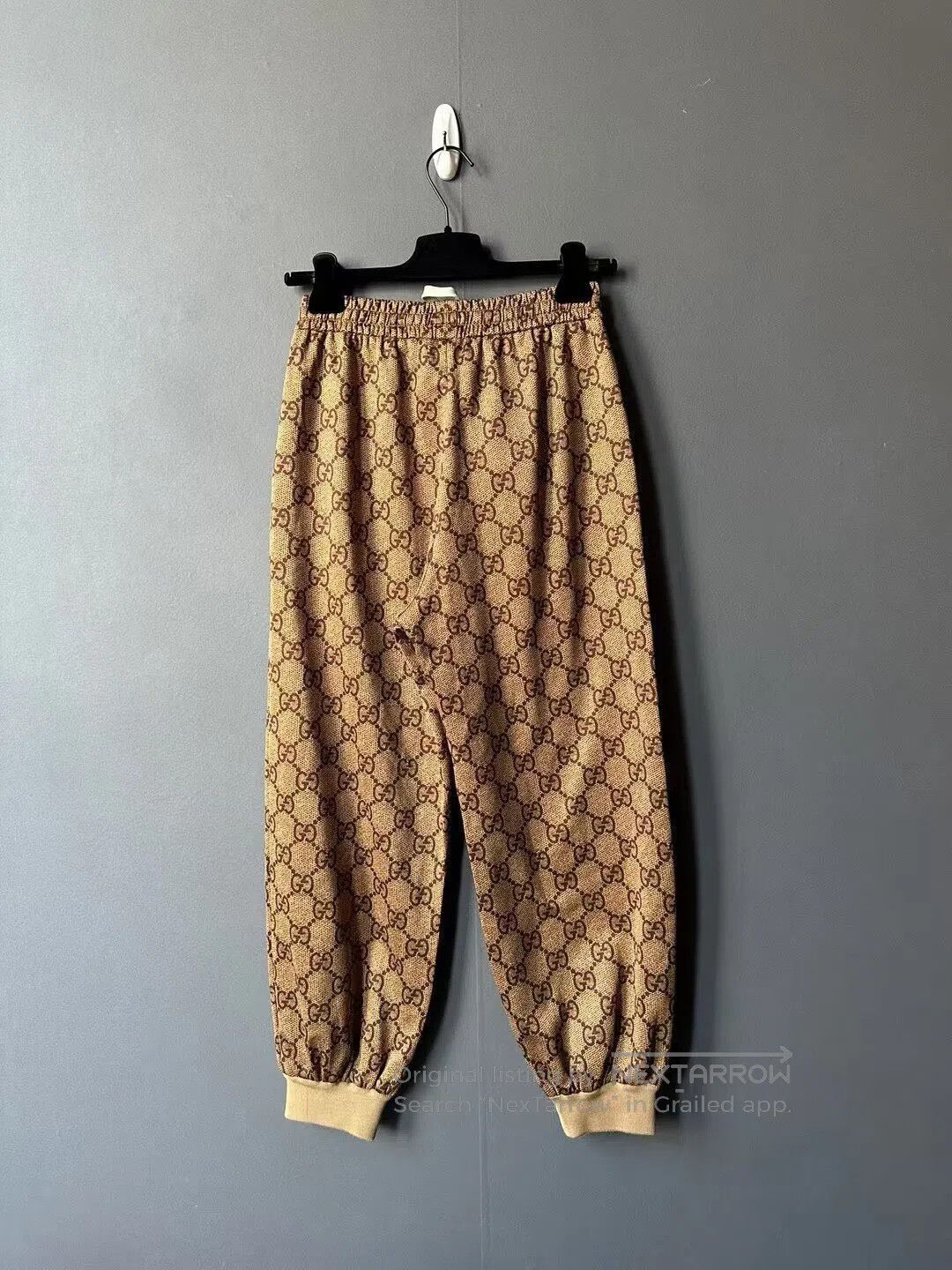 Gucci Guicci Brown All-Over Print Sweatpants| Size 22" - 2 Thumbnail