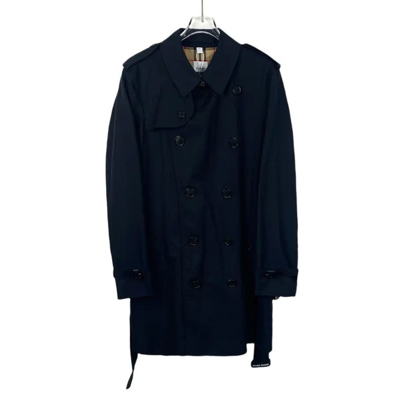 Burberry Burberry Navy Cotton Men's Trench Coat Size US L / EU 52-54 / 3 - 1 Thumbnail