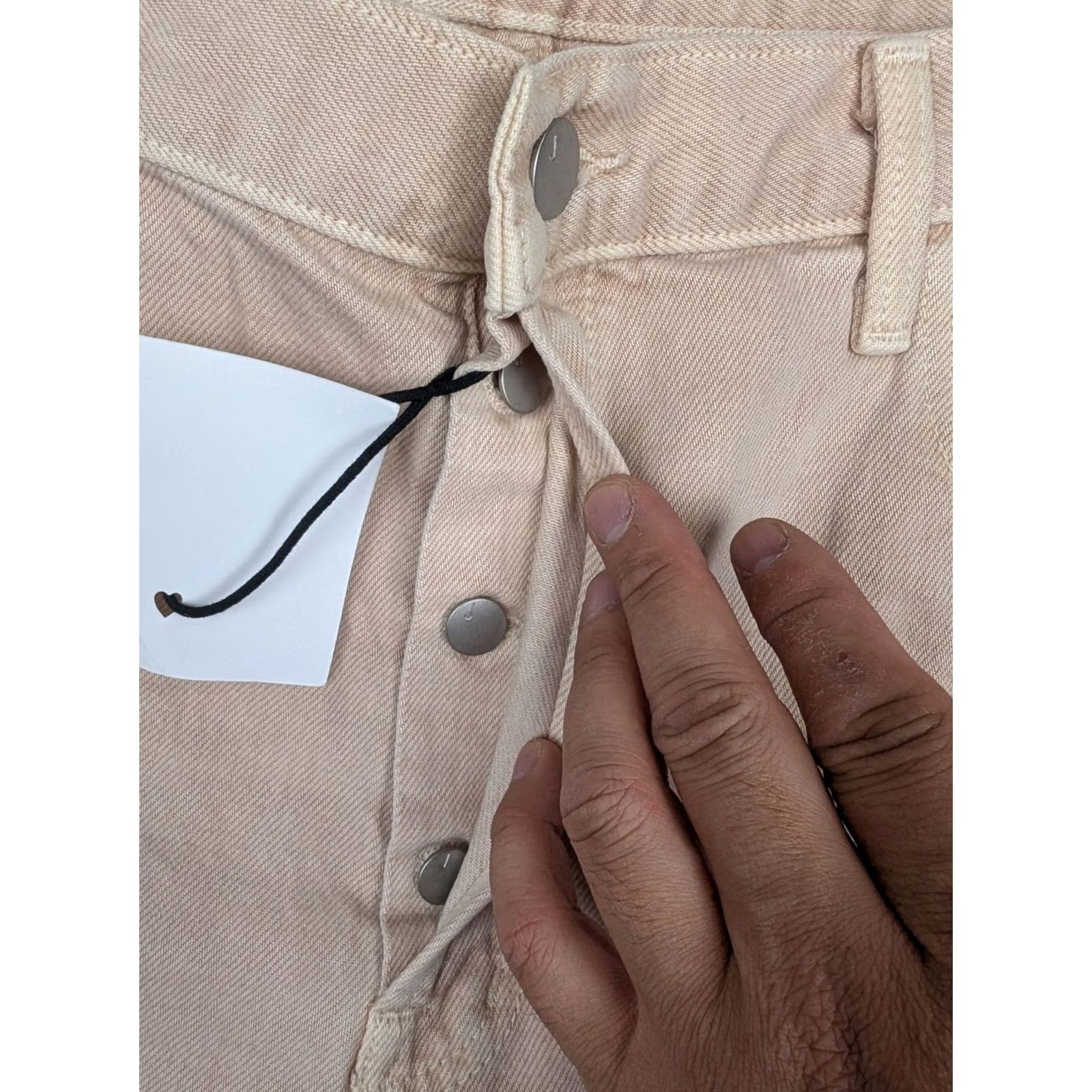 J Brand J Brand Wynne Jeans Mens 32 Beige Memory Button Fly 100% Cotton Straight Size US 32 / EU 48 - 5 Thumbnail