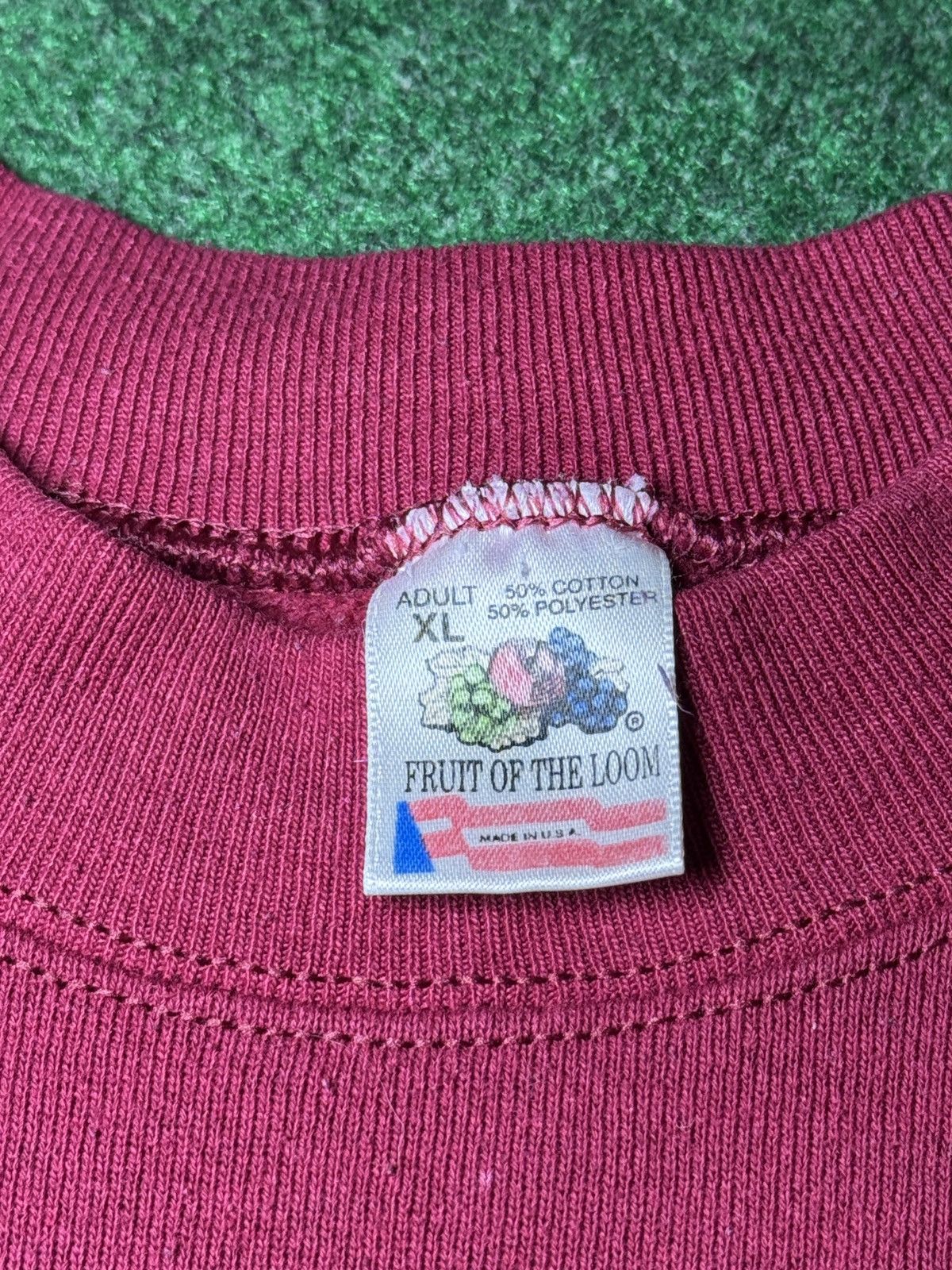 Fruit Of The Loom State College Vintage Crewneck 90s Large 22x27 Sweatshirt Size US L / EU 52-54 / 3 - 3 Thumbnail