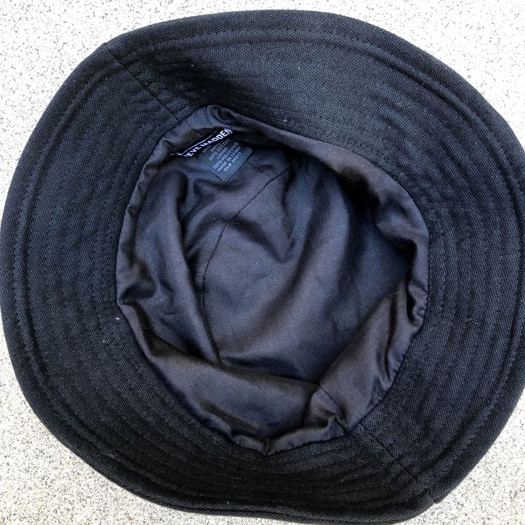 Steve Madden VINTAGE Steve Madden Bucket Hat Women's One Size Black Cap Packable Travel Bucket Hat Women One Size Black Cap Vintage Steve Madden Size ONE SIZE - 4 Thumbnail