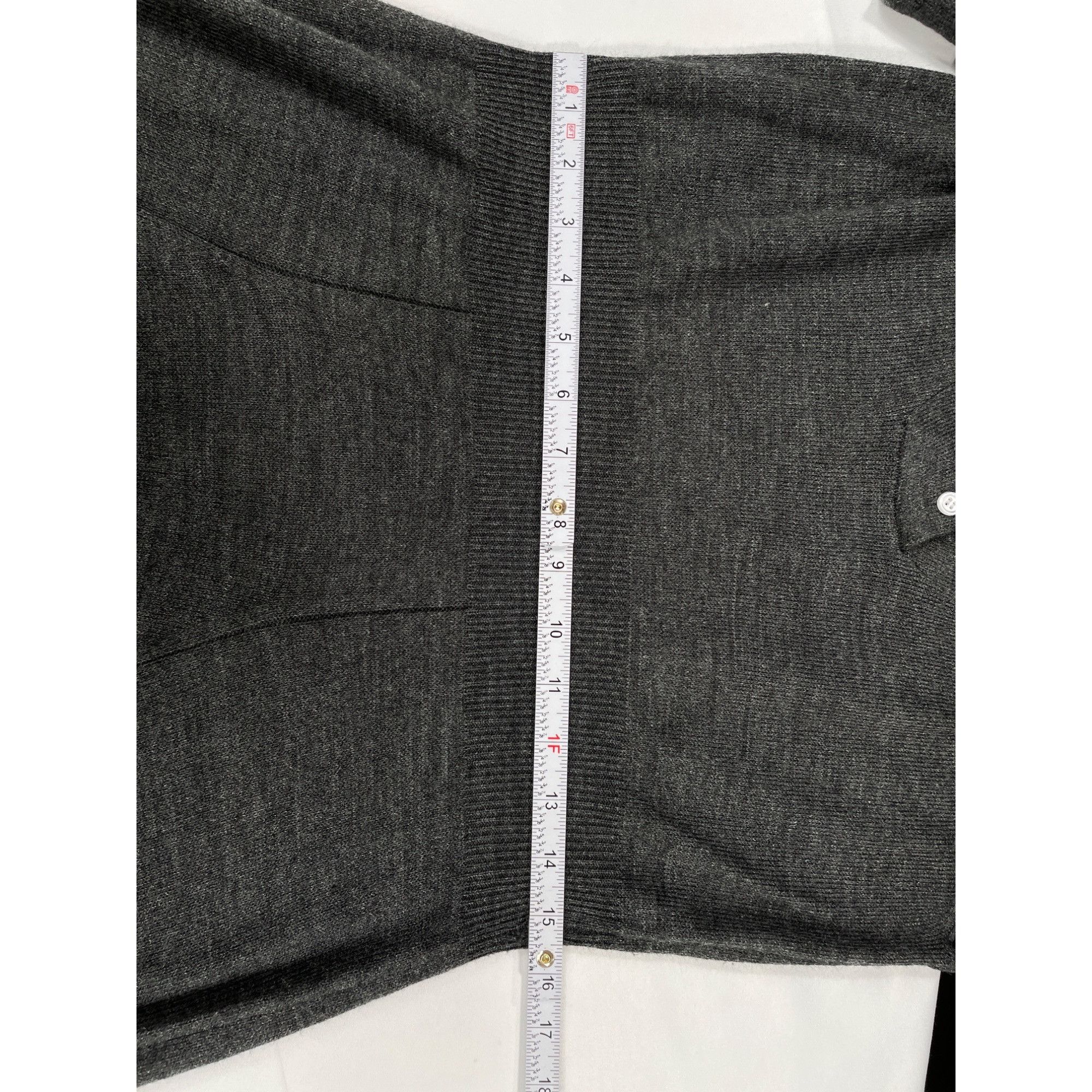 Designer R and K SKU 7642 Womens Gray Knit Knee Length Dress Size L Size L / US 10 / IT 46 - 5 Thumbnail