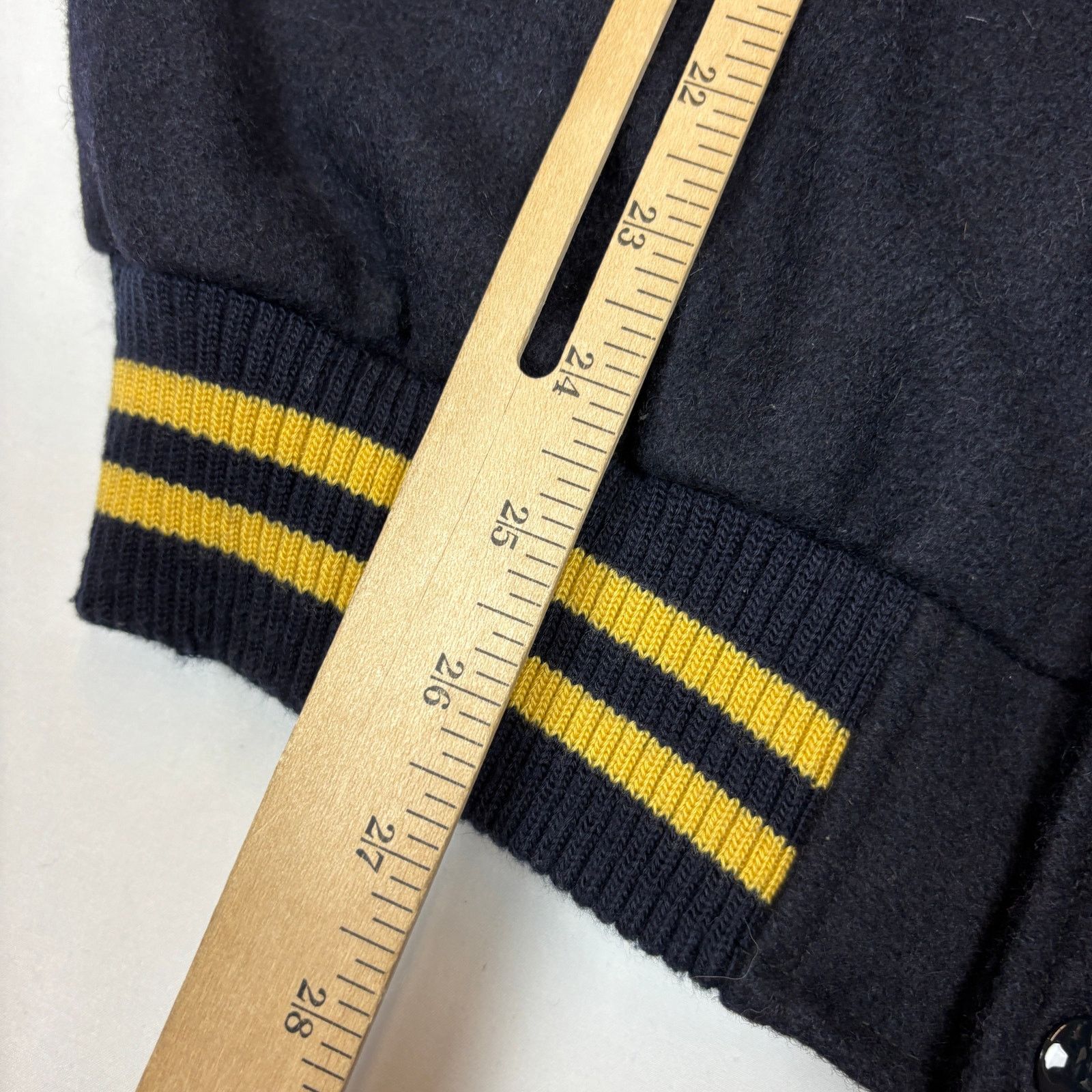 Warner Bros Vintage 90s Warner Brothers Varsity Letterman Leather Jacket Size US M / EU 48-50 / 2 - 6 Thumbnail