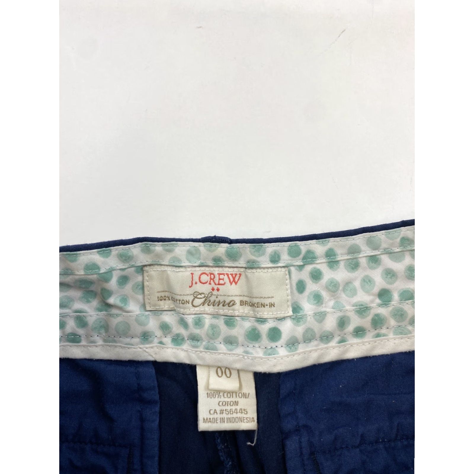 J.Crew J.Crew Shorts Women’s 00 Blue Chino Casual Travel Cotton 100% Womens Size 24" / US 00 / IT 34 - 2 Thumbnail