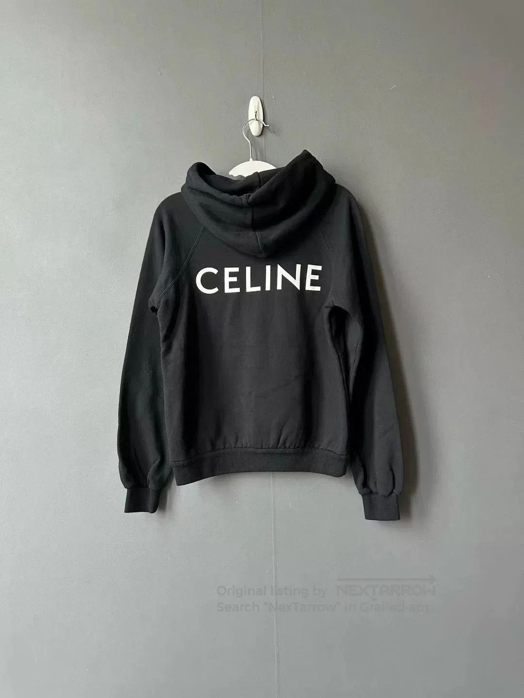 Celine celine black logo hoodie sweatshirt. Size S / US 4 / IT 40 - 1 Thumbnail
