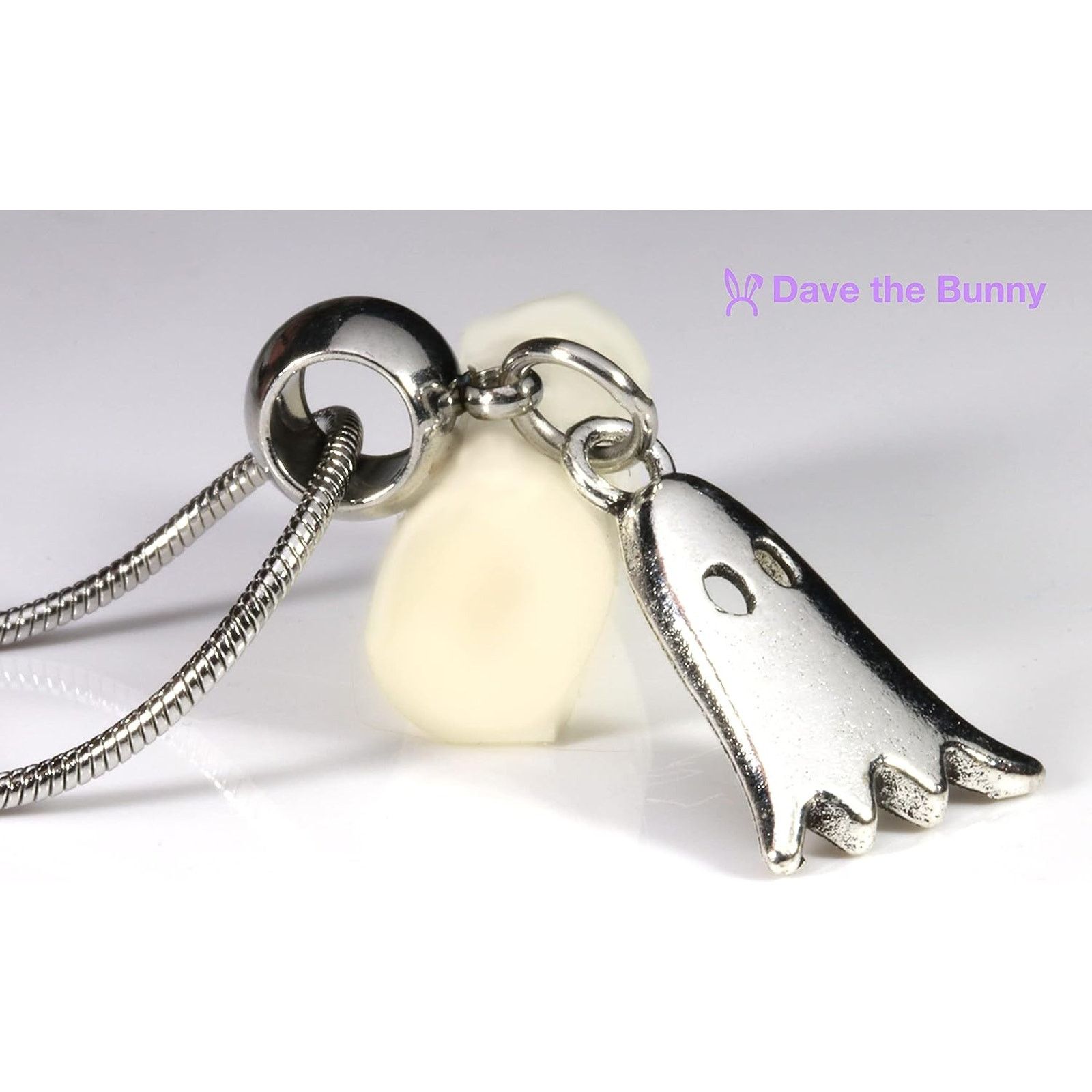 & Other Stories Ghost Necklace - Gothic Jewelry Spiritual Pendant Size ONE SIZE - 7 Thumbnail