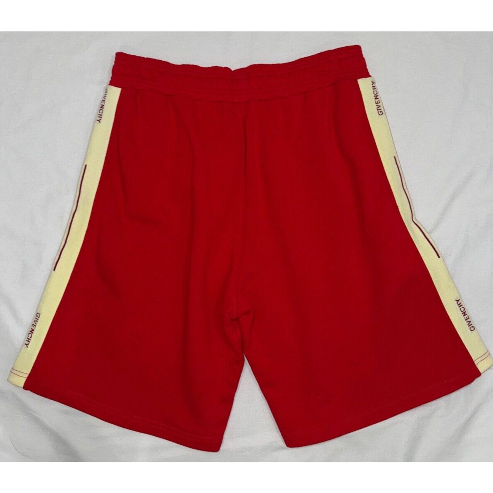 Givenchy Givenchy Paris Red Cream Off White Stripe Side Logo Cotton Size US 32 / EU 48 - 6 Thumbnail