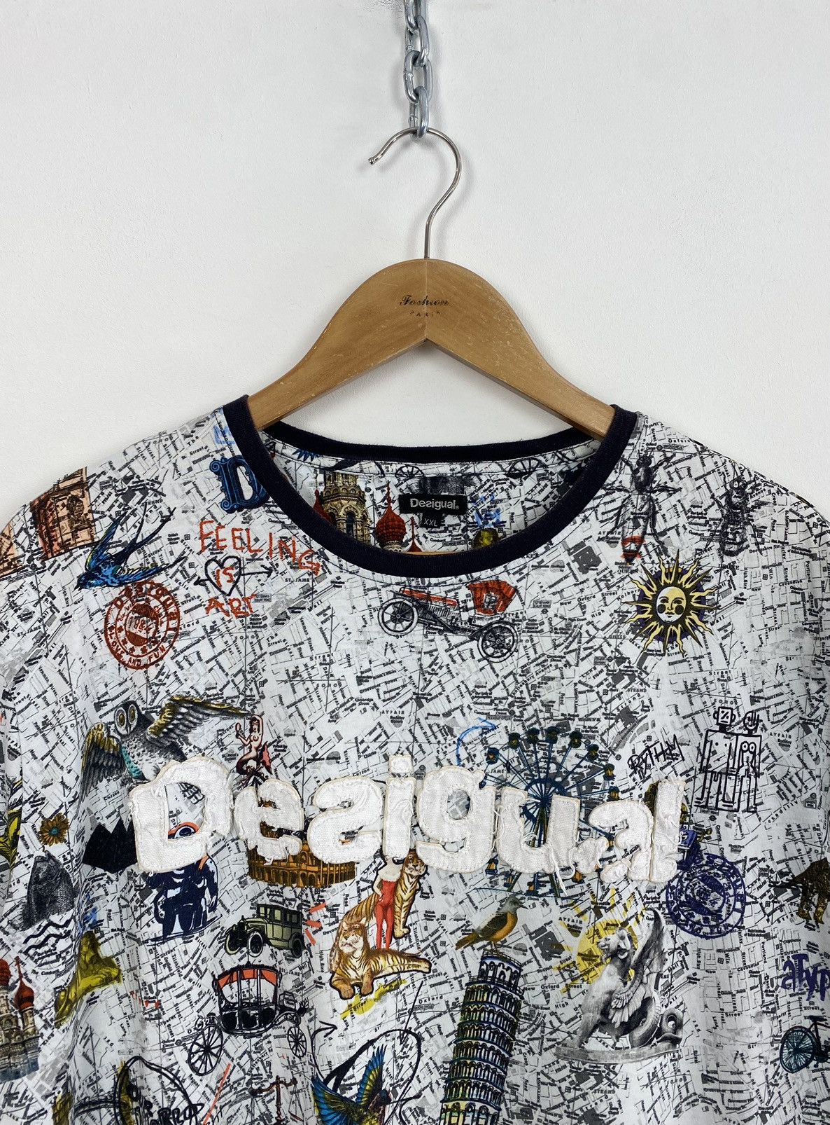 Other Desigual White Short Sleeve T-Shirt Men’s Size 2XL Top Size US XXL / EU 58 / 5 - 2 Thumbnail