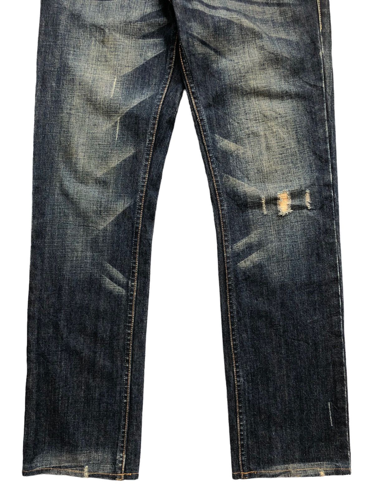 Levi's Vintage Levi's 522 Clawmark Distressed Denim Size US 31 - 3 Thumbnail