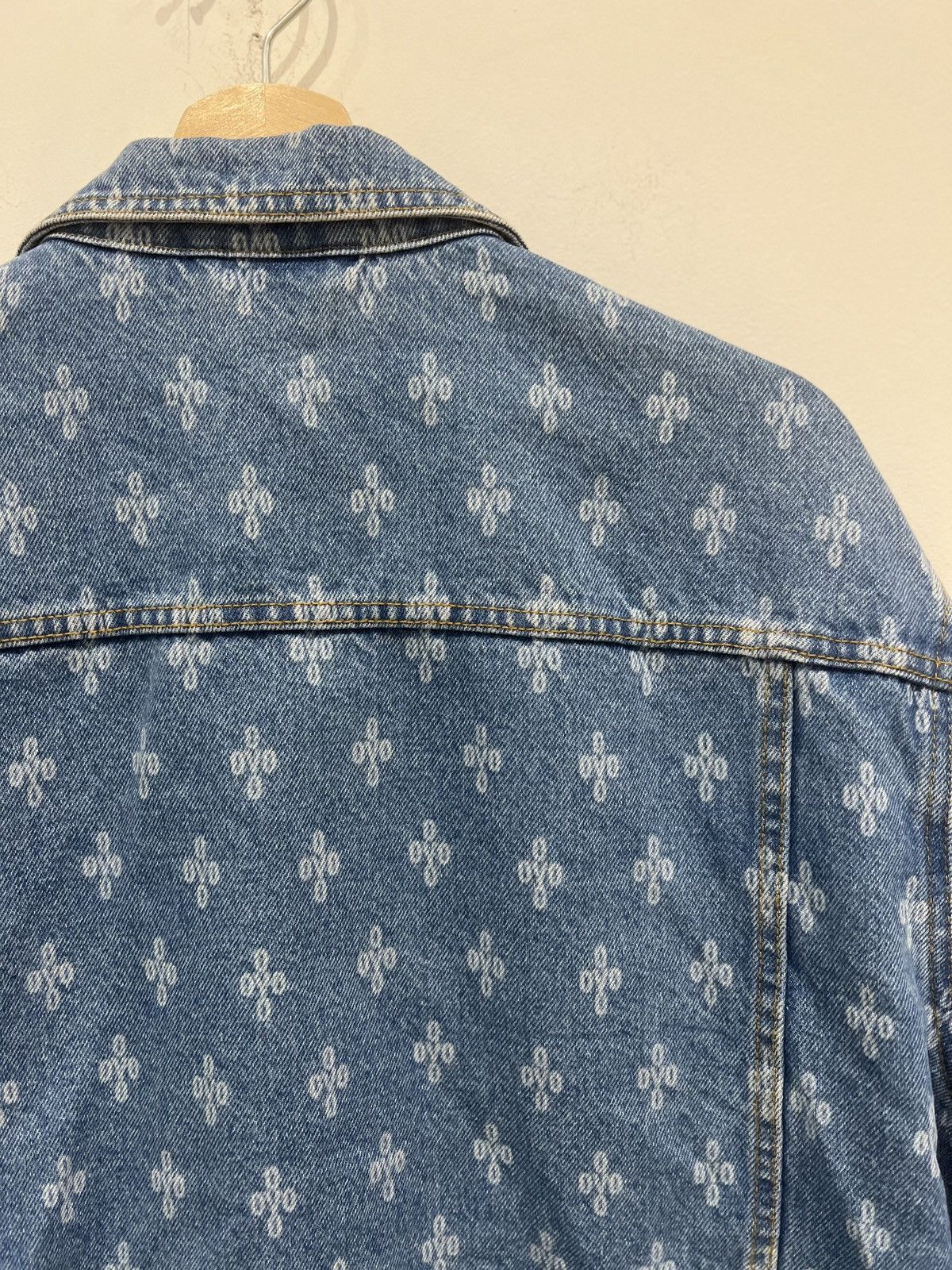 October's Very Own OVO Monogram Denim Trucket Jacket Washed Indigo Size US XL / EU 56 / 4 - 4 Thumbnail