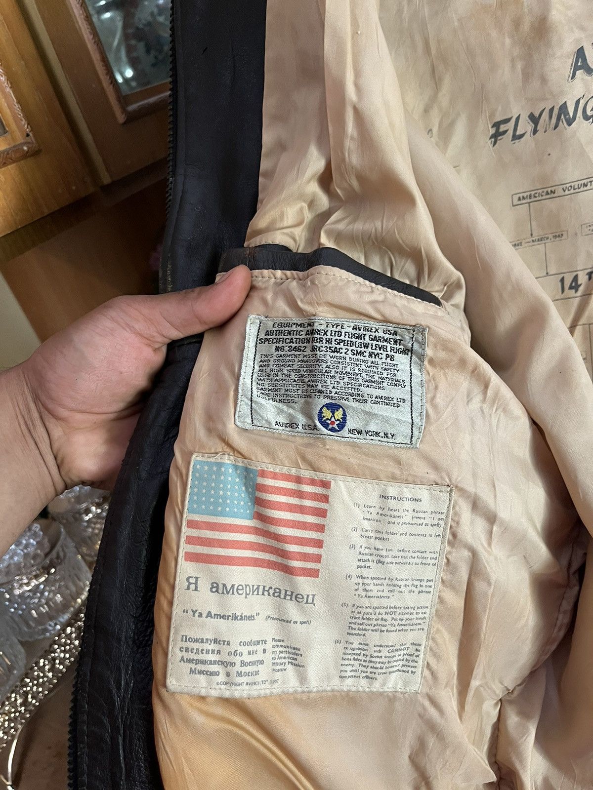 Avirex SUPER RARE! 1987 Avirex A-2 WW II Photograph Leather Jacket Size US M / EU 48-50 / 2 - 12 Thumbnail