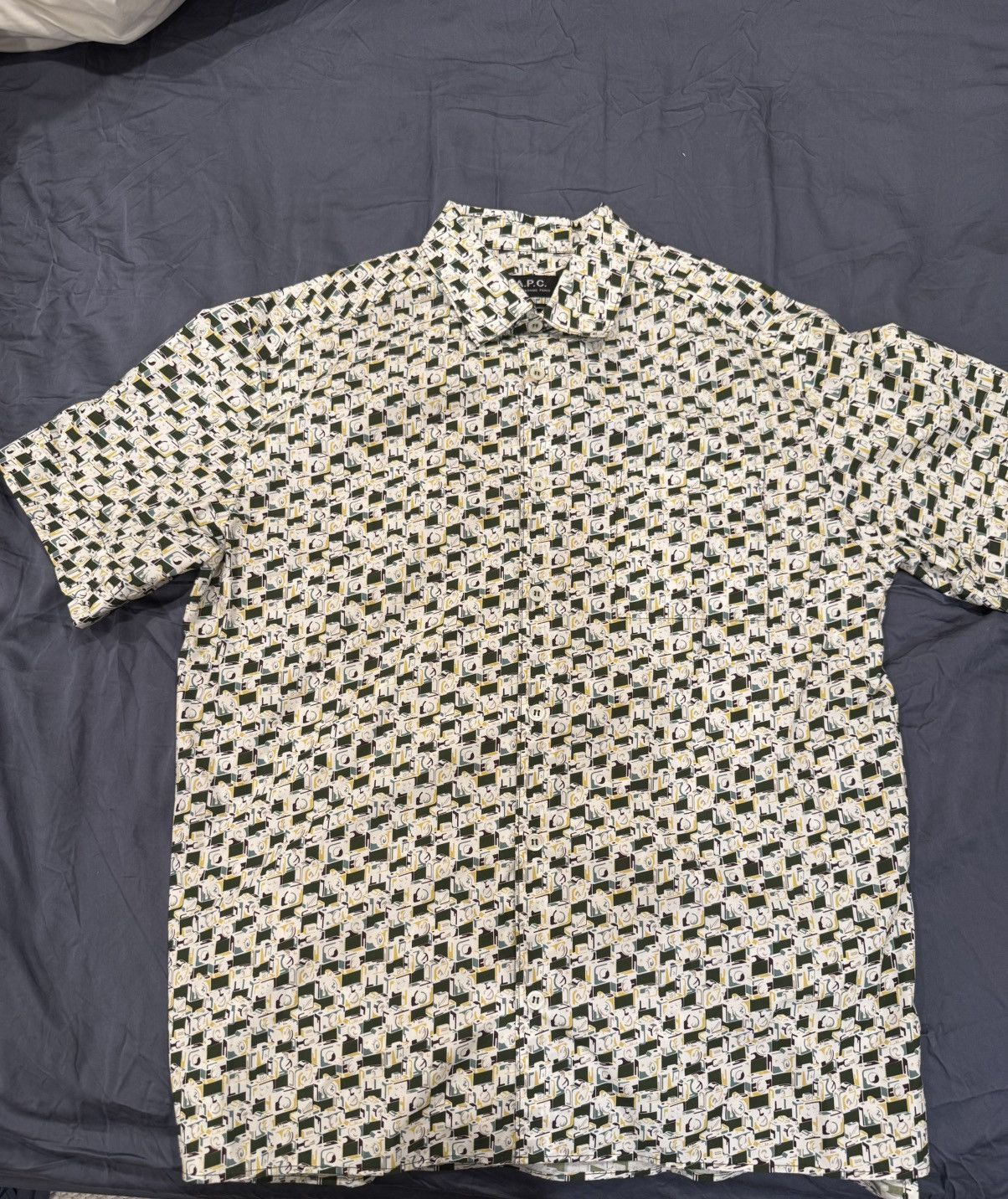 A.P.C. APC Short Sleeve Button Down Size US S / EU 44-46 / 1 - 1 Thumbnail