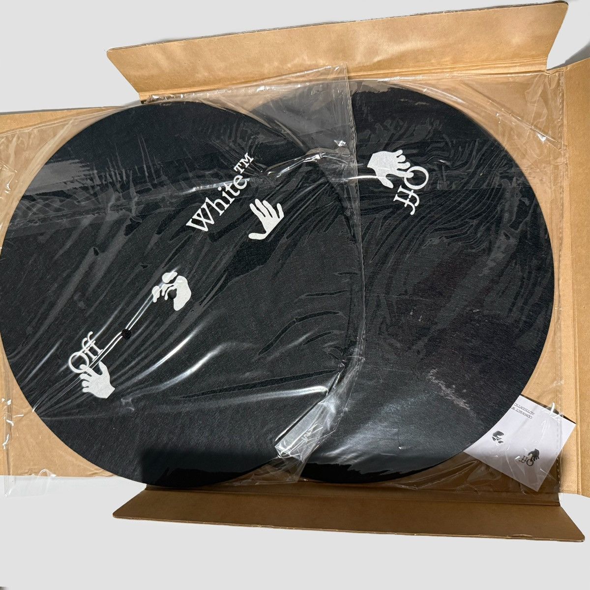 Off-White Off-White Man Swim Vinyl Slipmat Set Black Size ONE SIZE - 4 Thumbnail