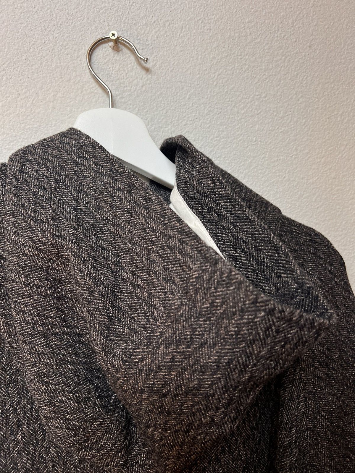 3MAN Herringbone wool hooded zip jacket Size US XL / EU 56 / 4 - 3 Thumbnail