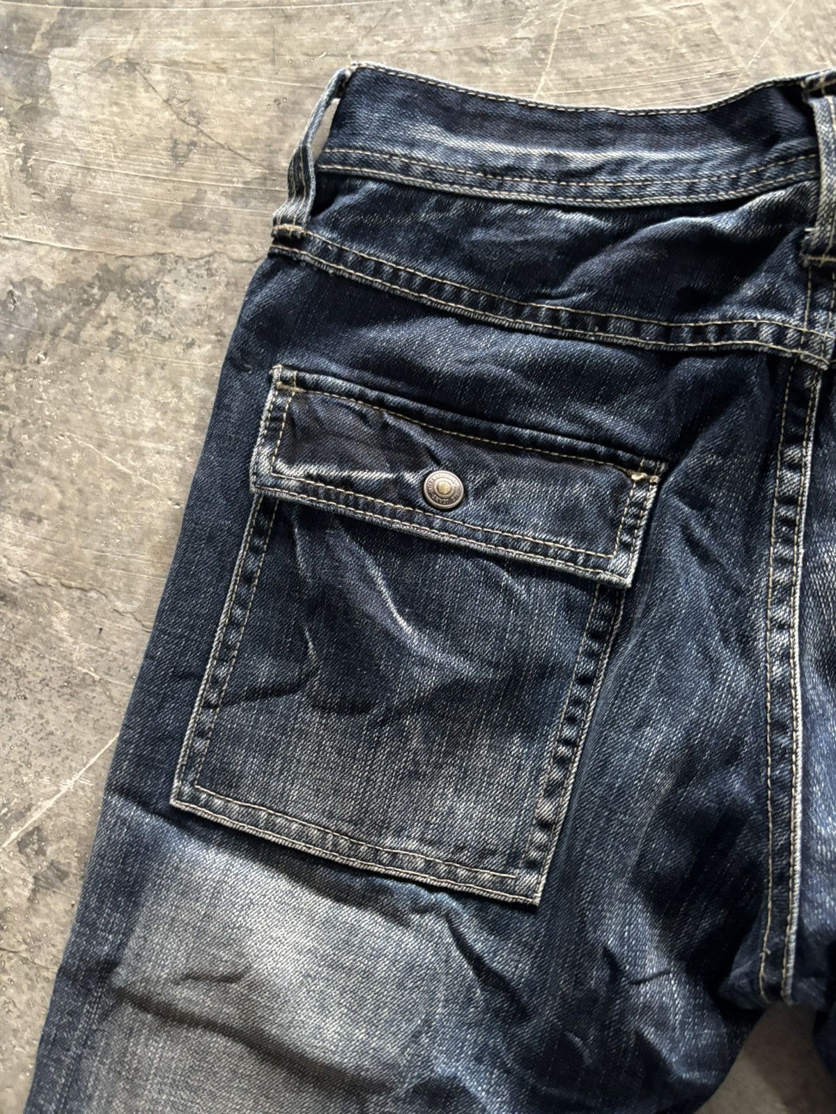 Hysteric Glamour FLARE EDGE RUPERT DISTRESSED JAPANESE DENIM MULTIPOCKET Size US 29 - 17 Thumbnail