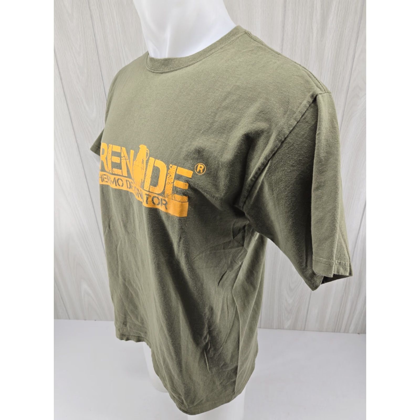 Anvil VINTAGE Grenade Thermo Detonator Fat Burner Shirt Mens Green Size Large Size US L / EU 52-54 / 3 - 6 Thumbnail