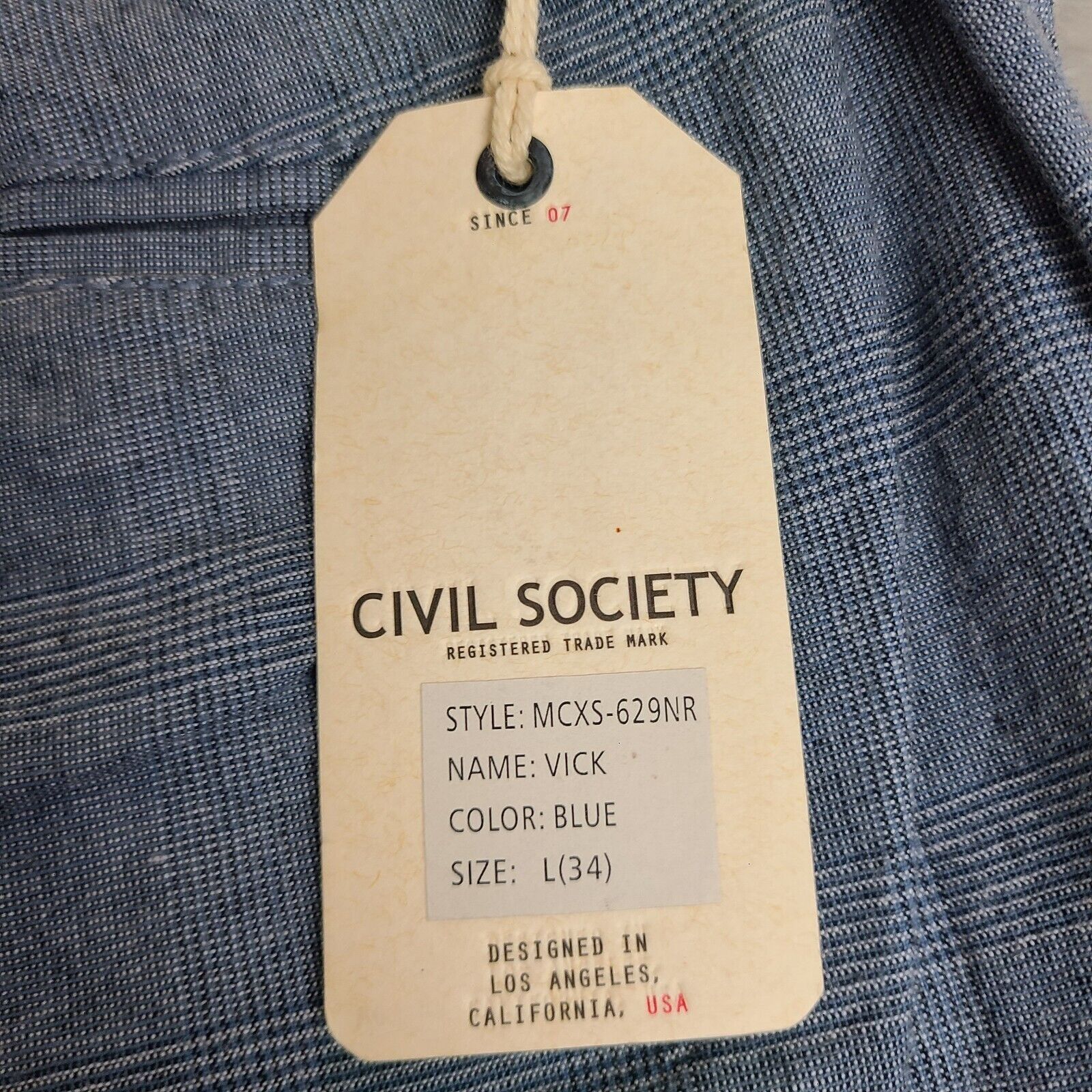 Vintage NWT CIVIL SOCIETY Mens Size 36 Flat Front Bermuda Tommy Shor Size US 36 / EU 52 - 7 Thumbnail