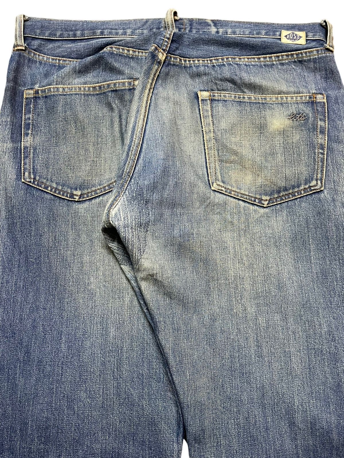 Post Overalls Vintage 80s Made In Usa Post O’Alls Selvedge Mud Wash Loose Size US 34 / EU 50 - 6 Thumbnail