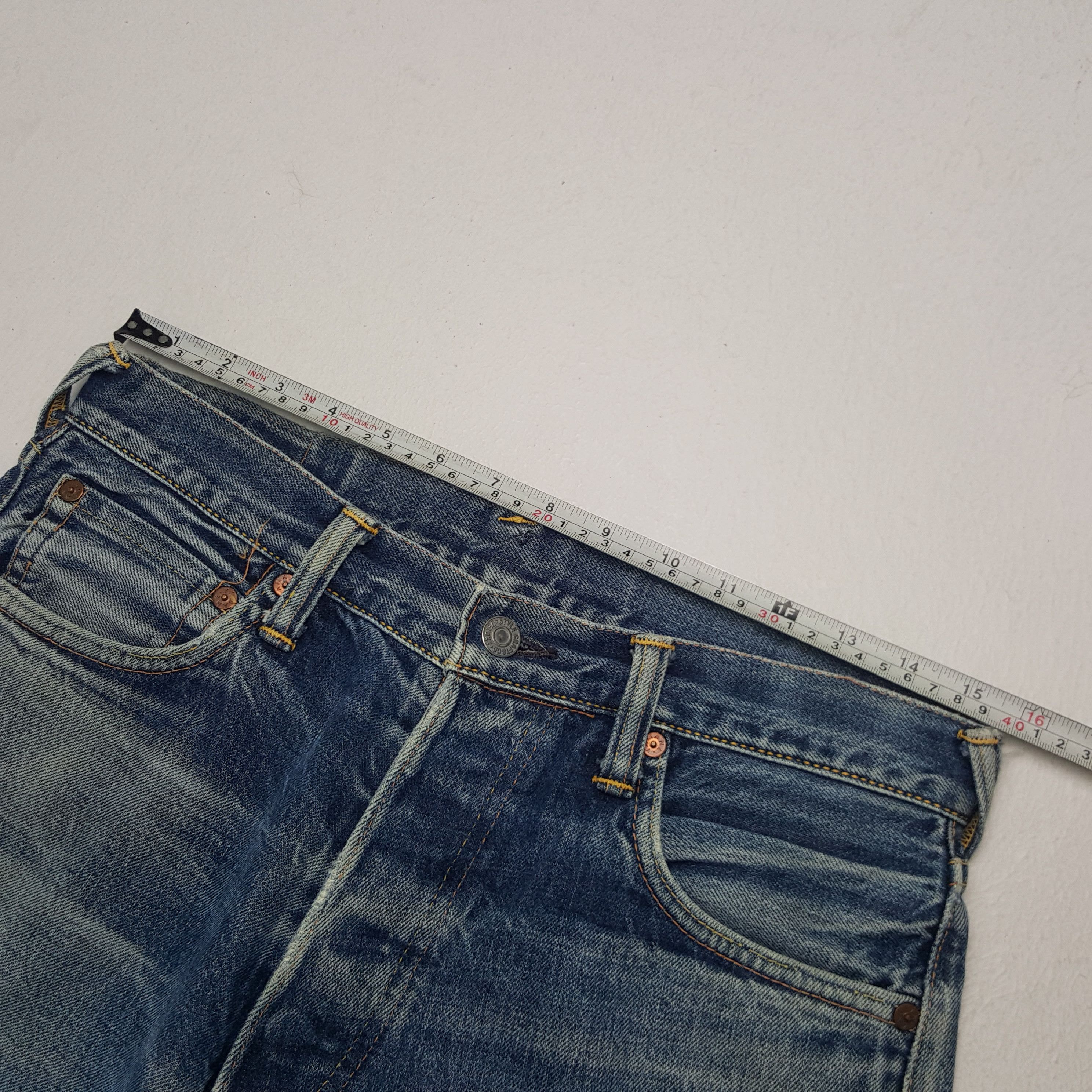 Evisu Vintage Evisu Japanese Brand Custom Art Denim Jeans Size US 31 - 9 Thumbnail