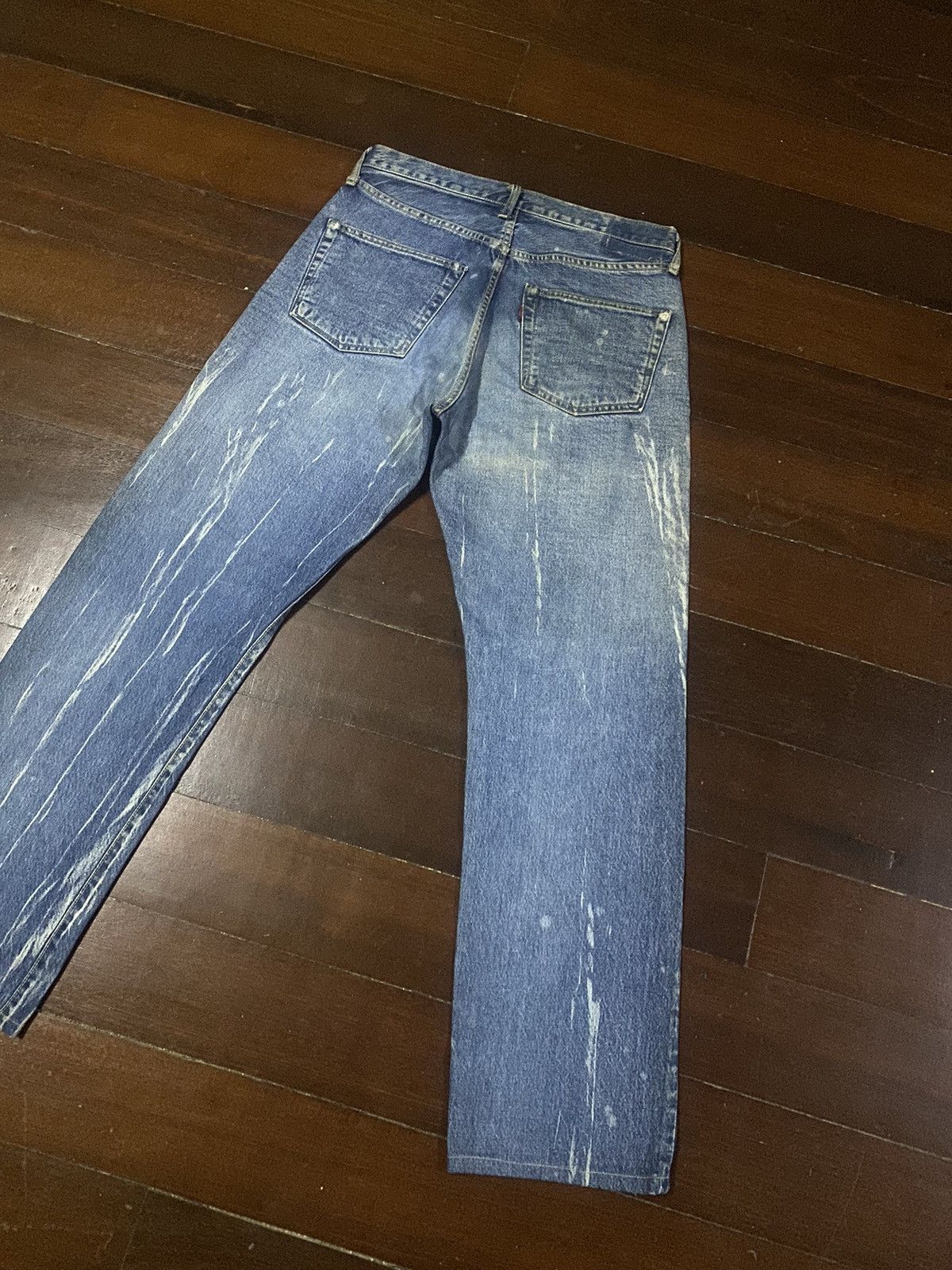 Warehouse FIRE 🔥 vintage DENIME JAPAN Selvedge Denim nice faded b1 Size US 33 - 12 Thumbnail