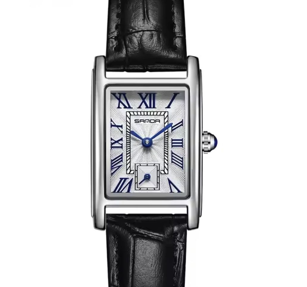 Jewelry 2000s vintage style cute square leather luxury watch Size ONE SIZE - 8 Thumbnail