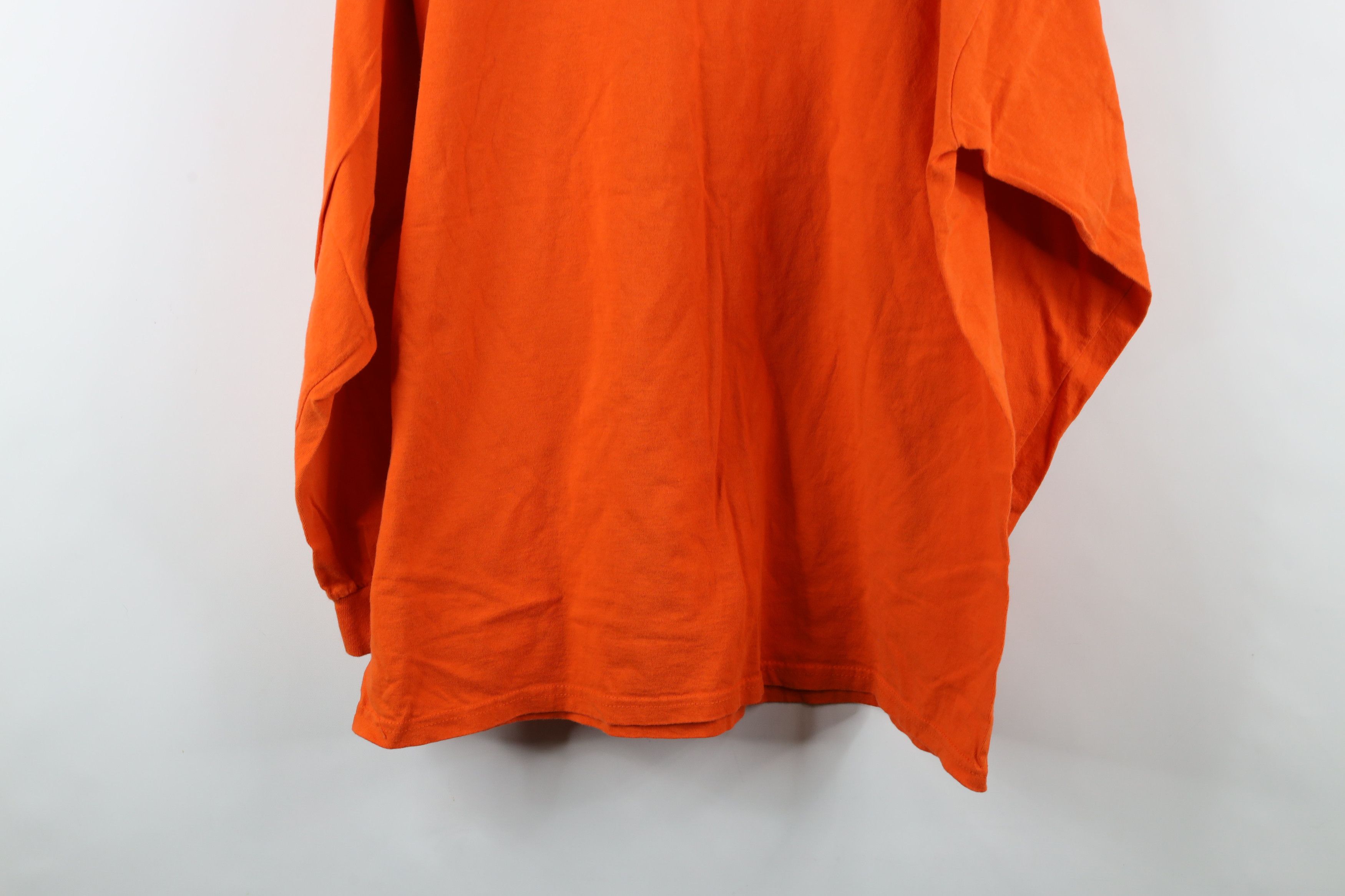 Vintage Vintage 90s Halloween Pumpkin Long Sleeve T-Shirt Cotton Size US XL / EU 56 / 4 - 10 Thumbnail