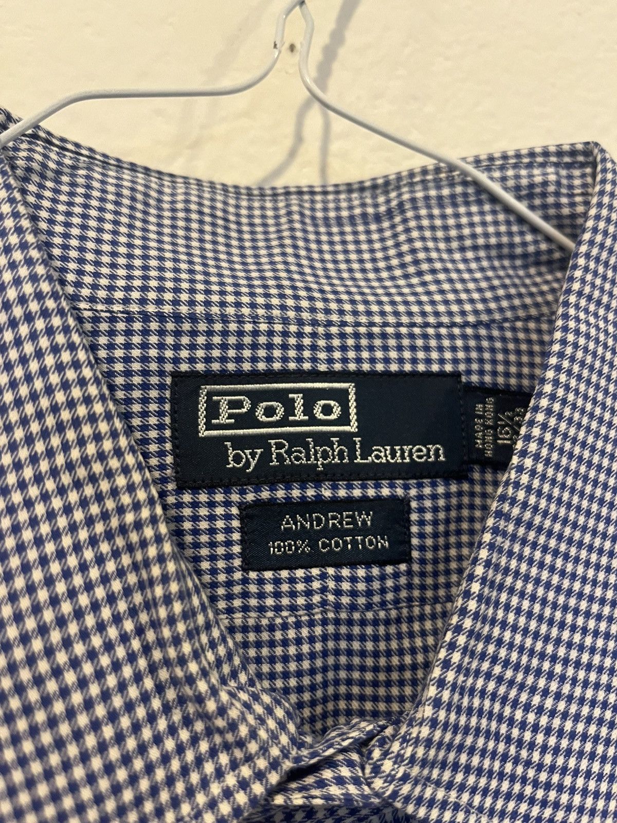 Polo Ralph Lauren Polo Ralph Lauren Andrew Men’s 16.5 32/33 LARGE Button Size US L / EU 52-54 / 3 - 2 Thumbnail