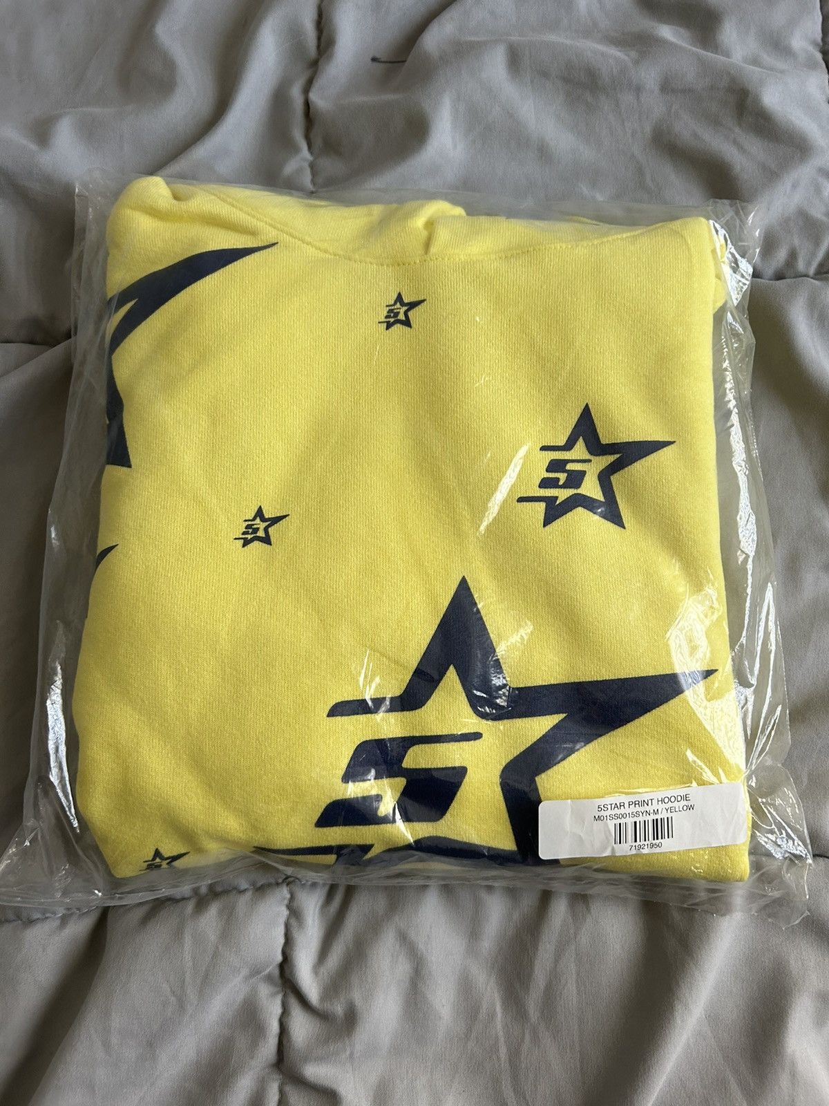 image of Spider Worldwide 5Star Yellow Sp5Der Hoodie Medium Bought From Website, Men's