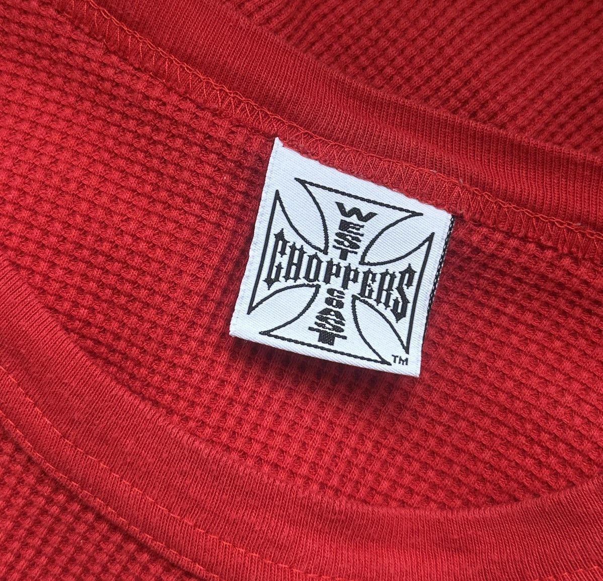Harley Davidson × Vintage × West Coast Choppers Vintage West Coast Choppers Long Sleeve Logo Red Size M Size US M / EU 48-50 / 2 - 6 Thumbnail