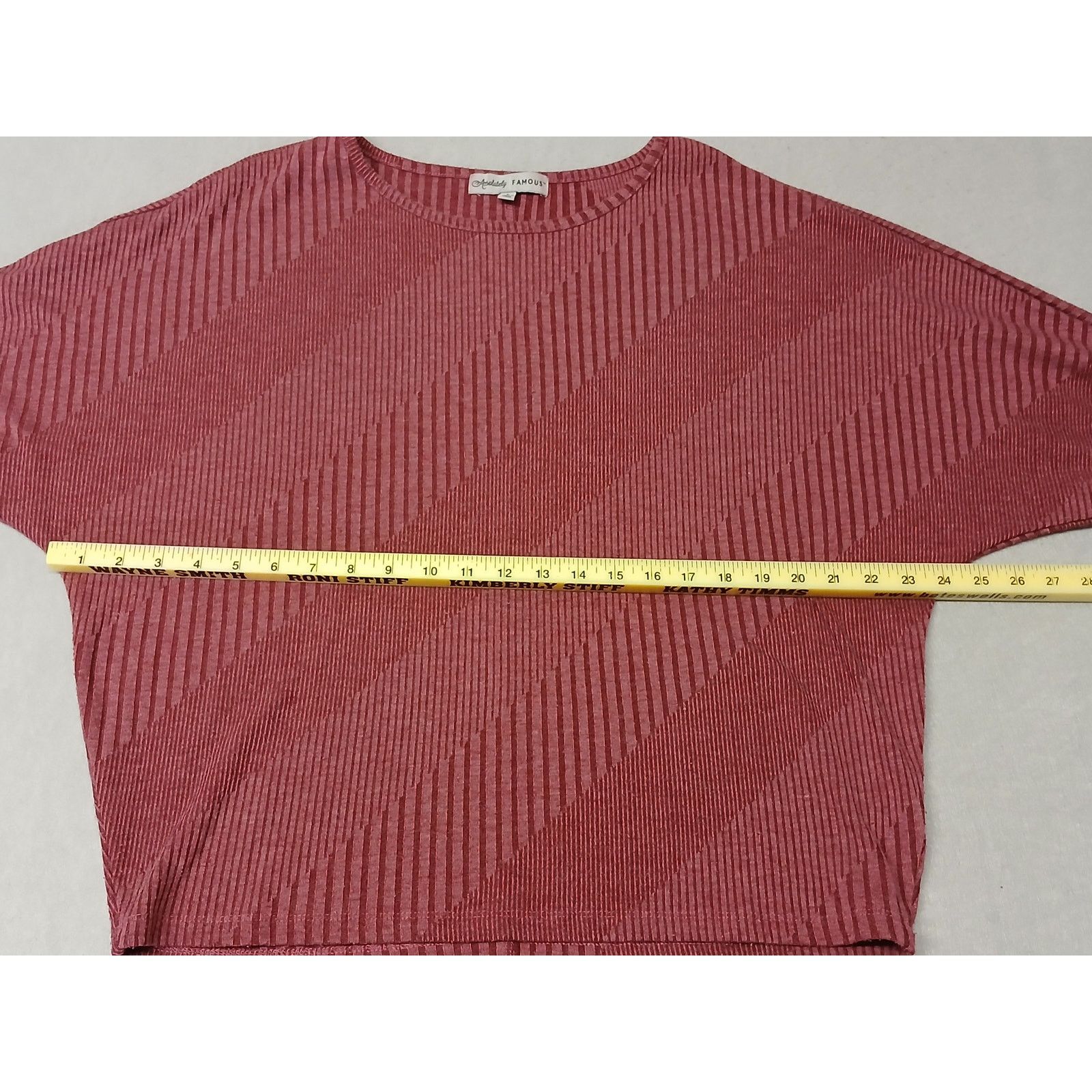 Other Absolutely Famous (Large) Burgundy Mid Sleeve Sweathirt Size L / US 10 / IT 46 - 3 Thumbnail