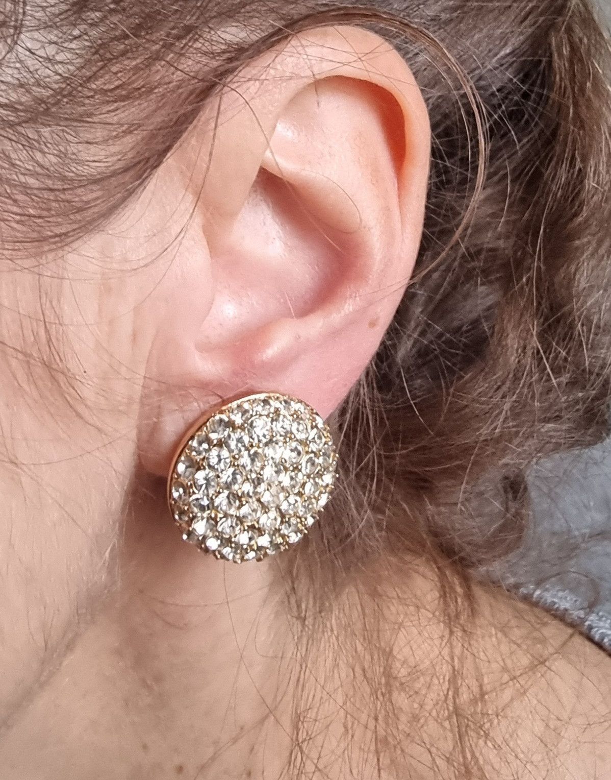 Nina Ricci Rare Find Vintage 1980s Nina Ricci Gold-Tone Crystal Pave Ro Size ONE SIZE - 1 Thumbnail