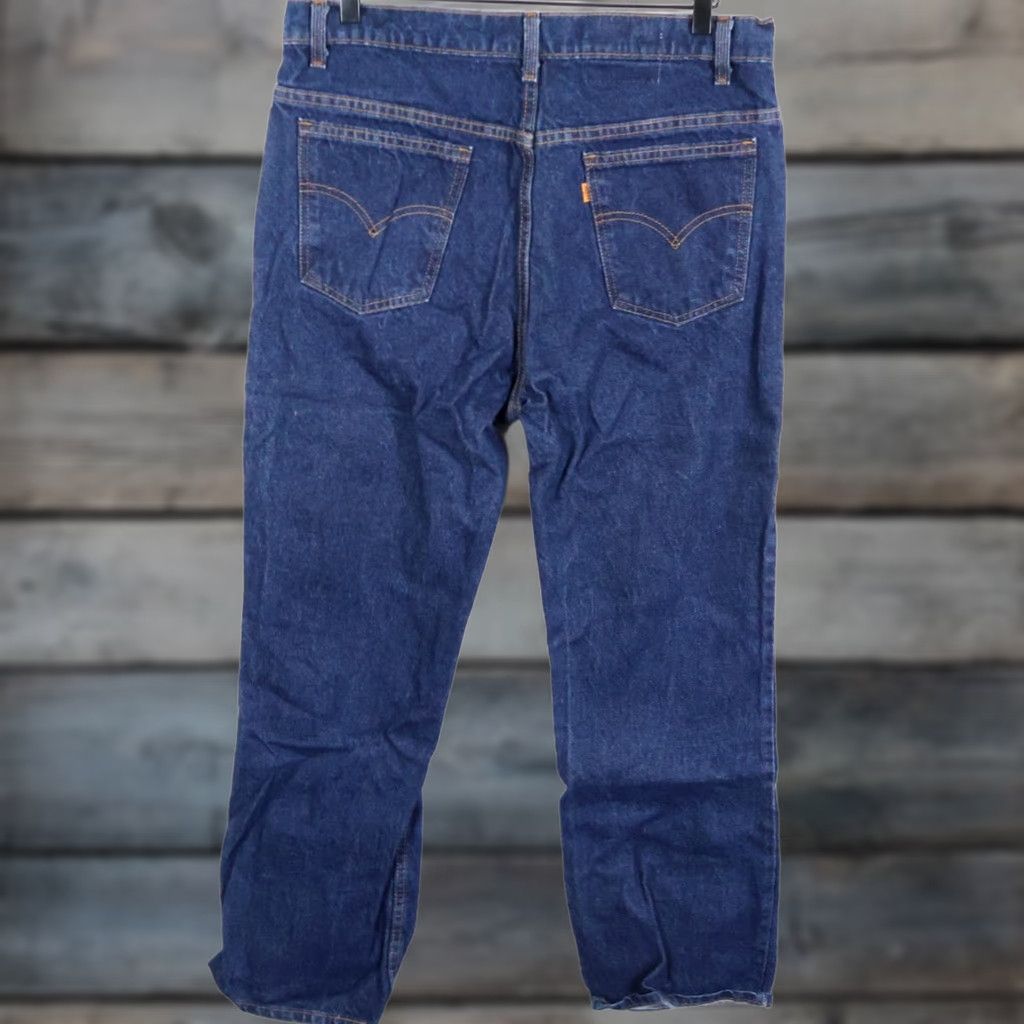 Levi's VINTAGE Levi's 517 Jeans Men's 34 x 30 Blue Denim Orange Tab 1996 VTG Slim Bootcut Regular 5-Pocket Mens Size US 34 / EU 50 - 1 Thumbnail