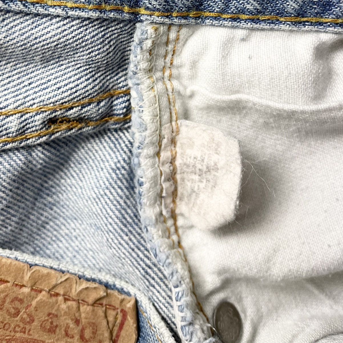 Vintage 1970s Levi's 501 Selvedge Denim - 30x33 Size US 30 / EU 46 - 10 Thumbnail
