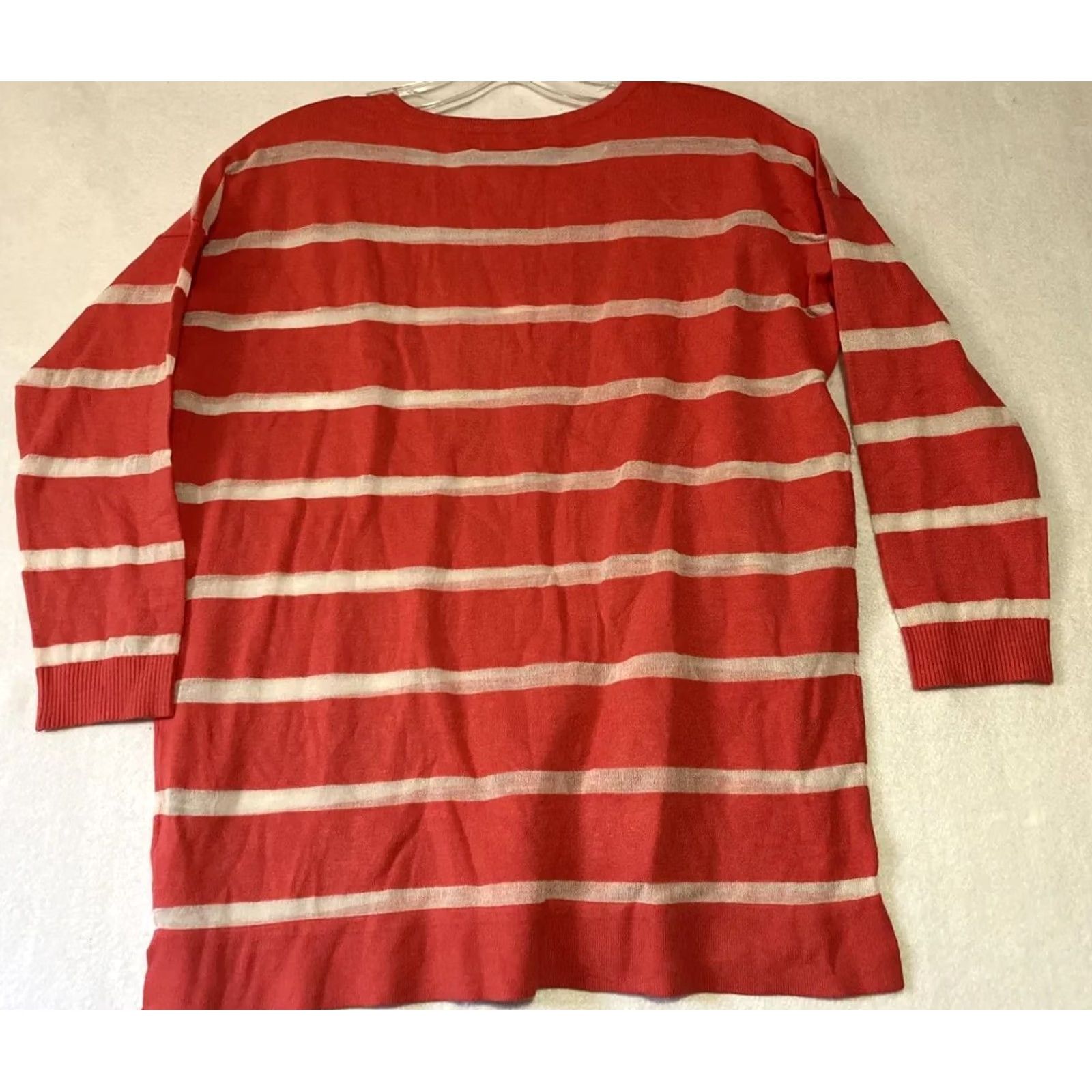 Calvin Klein Calvin Klein Sweater Women XS Pullover Long Sleeve Loose Knit Mauve Graphic Print Lightweight Regular Knit Style 80s? Size XS / US 0-2 / IT 36-38 - 7 Thumbnail