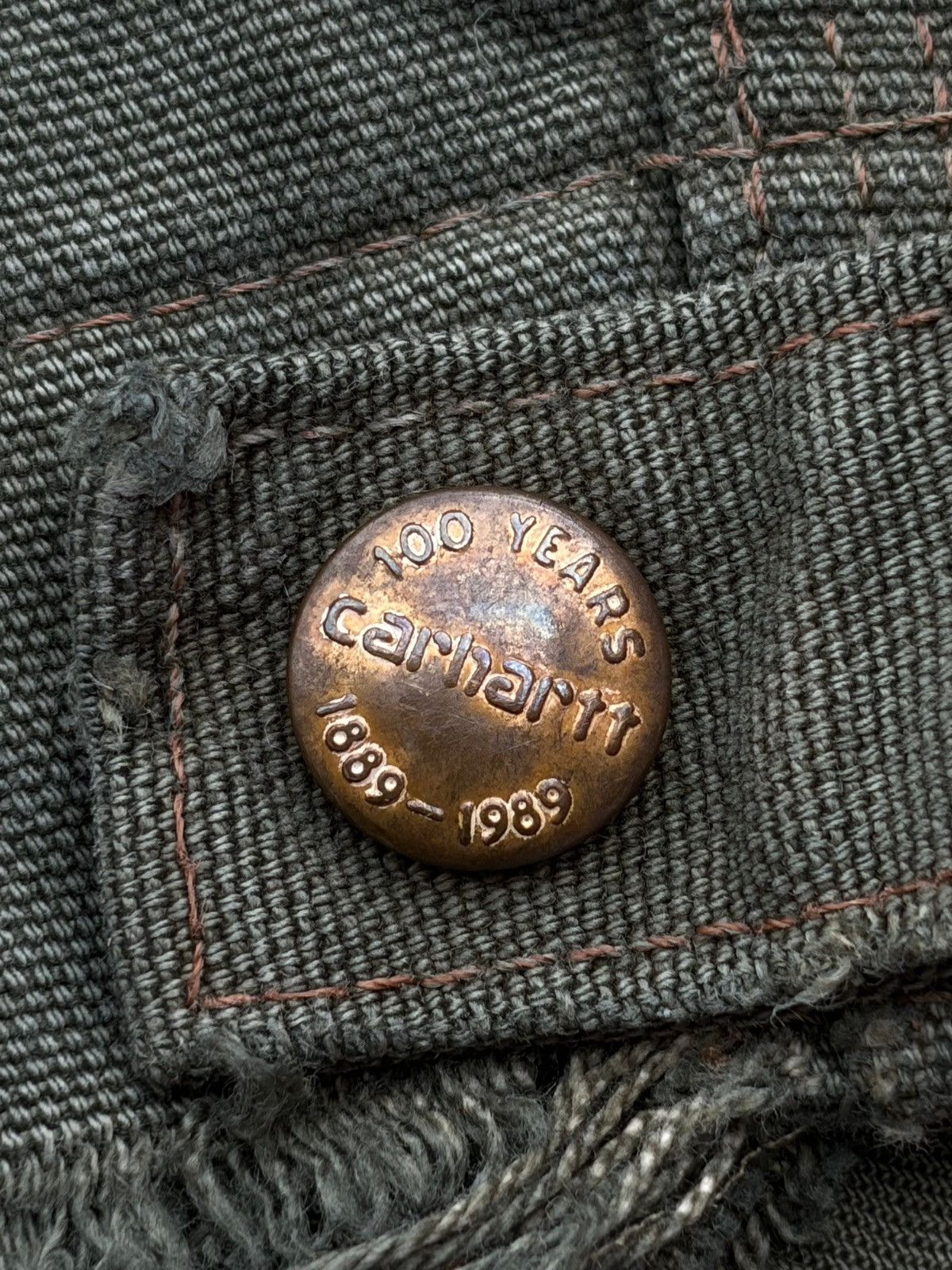 Carhartt Vintage 80s Carhartt Detroit Jacket 100th Anniversary Size US L / EU 52-54 / 3 - 10 Thumbnail