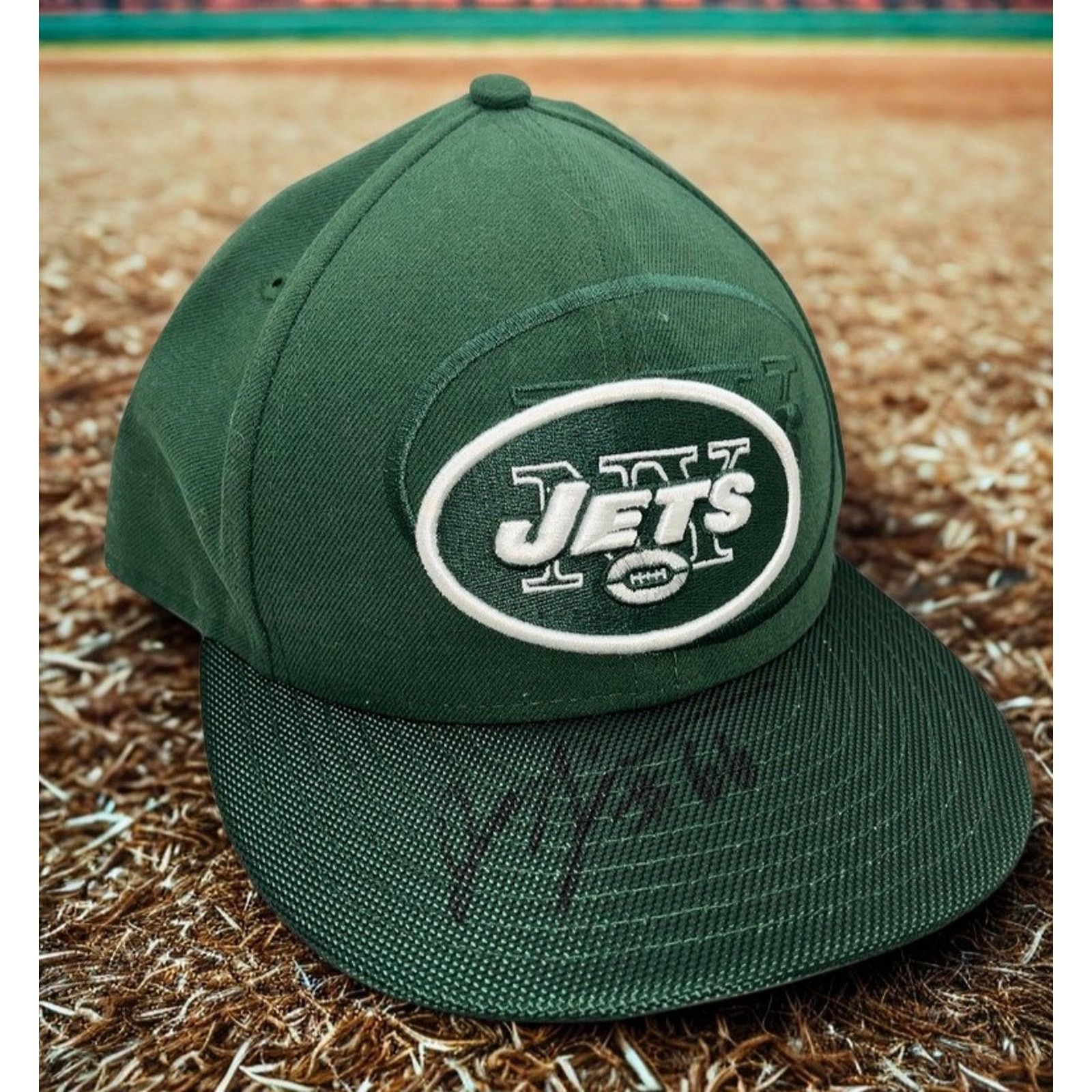 New Era New York Jets Joe Tippmann Signed 59FIFTY Fitted Hat 7 3/4 Size ONE SIZE - 2 Thumbnail